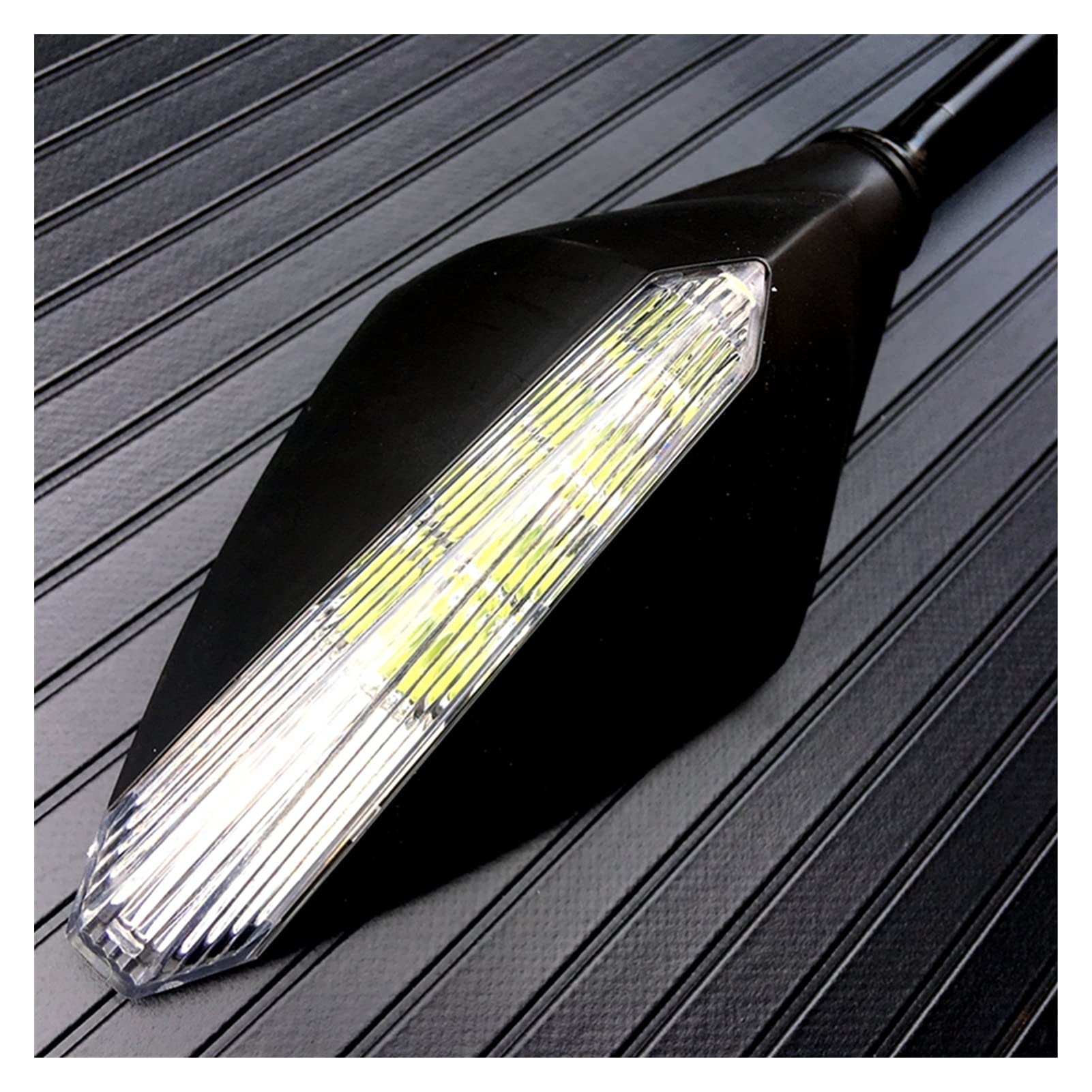 Universal 10mm Motorcycle LED Turn Signals & Rearview Mirrors - Waterproof Scooter Indicator Lights for Harley, Honda, Yamaha - Perfect for Night Riding and Safety Enhancement