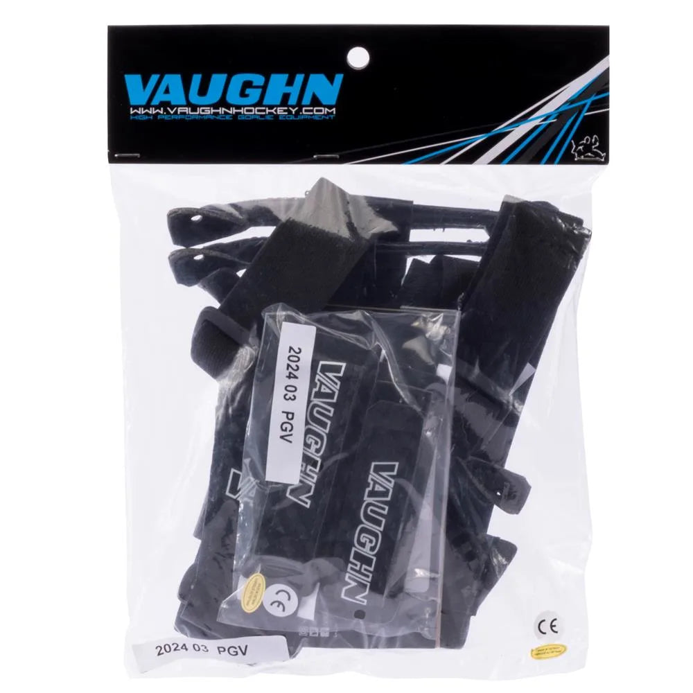 Vaughn Pro Goalie Suspender Straps - Black | Adjustable Hockey Goalie Gear for Comfort & Performance | Perfect for Ice Hockey & Field Hockey Players