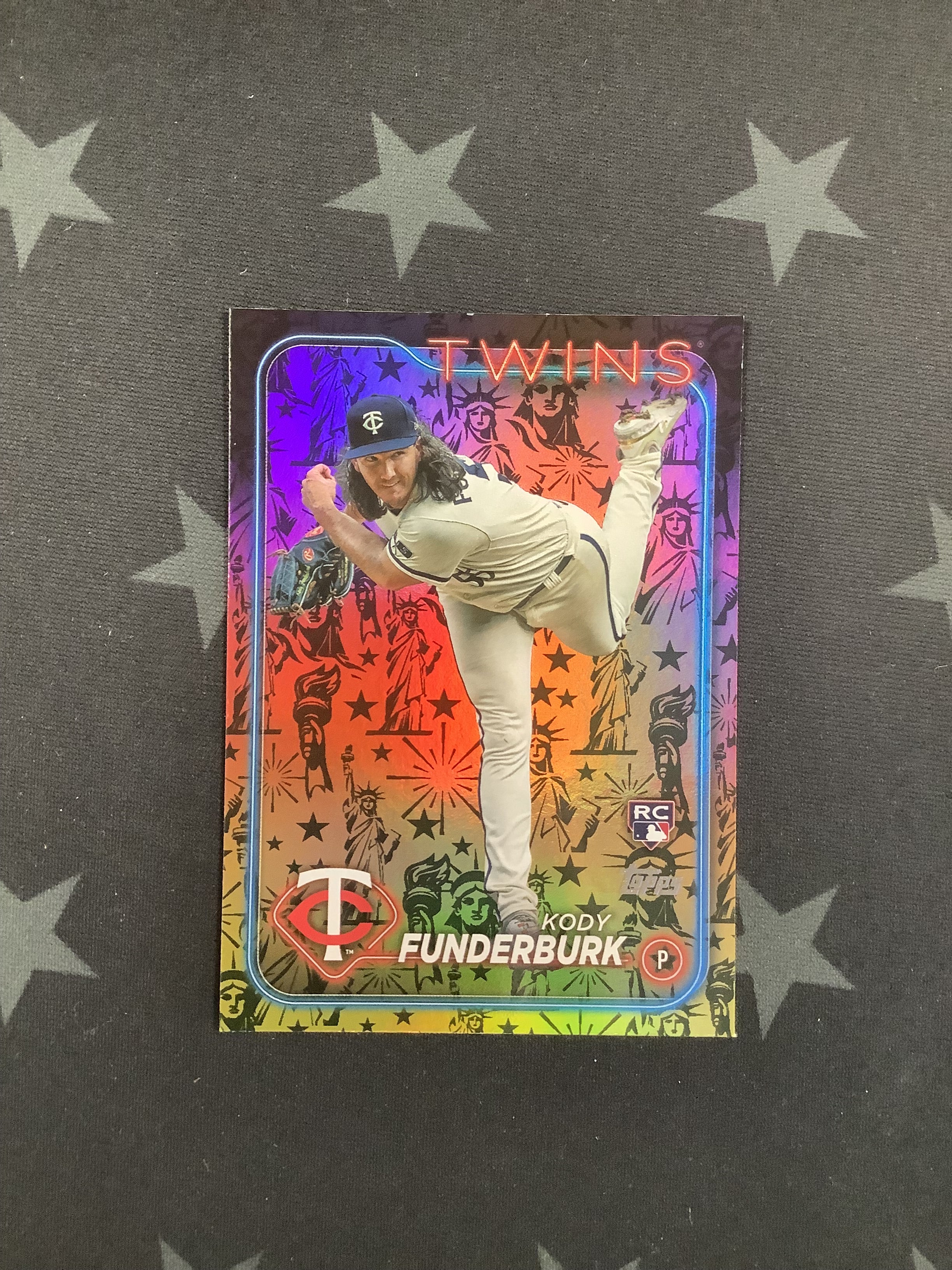 2024 Topps Series Two Statue of Liberty Kody Funderburk Rookie Card #538 - Perfect for Baseball Card Collectors and MLB Fans