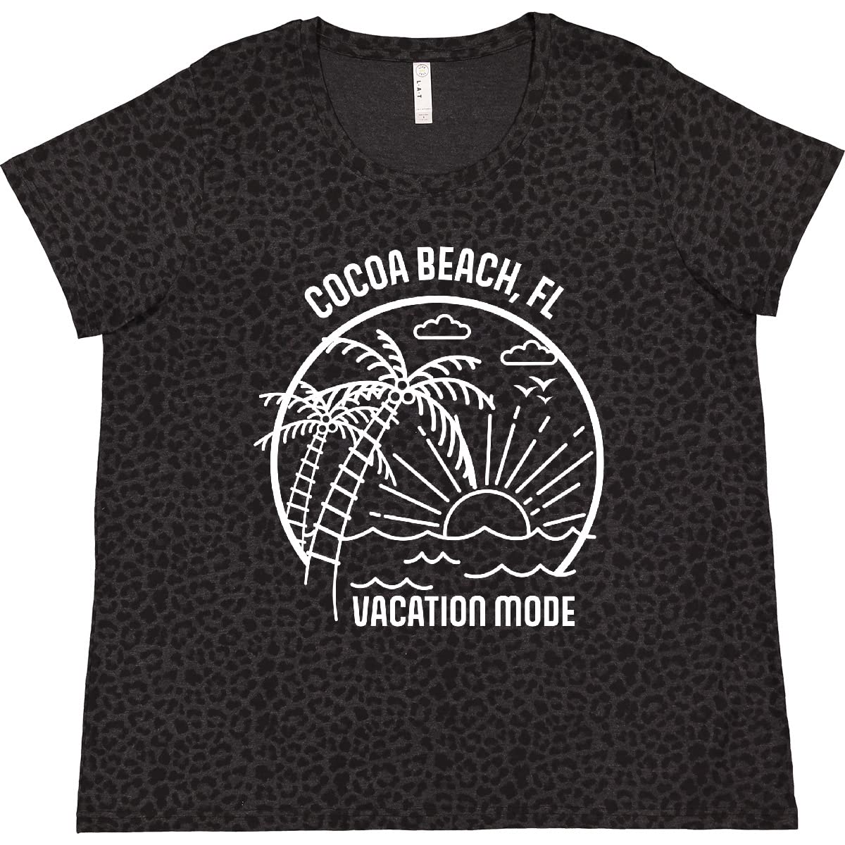 Inktastic Summer Vacation Mode Cocoa Beach Florida Women's Plus Size T-Shirt - Comfortable Casual Tee for Beach Trips, Travel & Relaxation