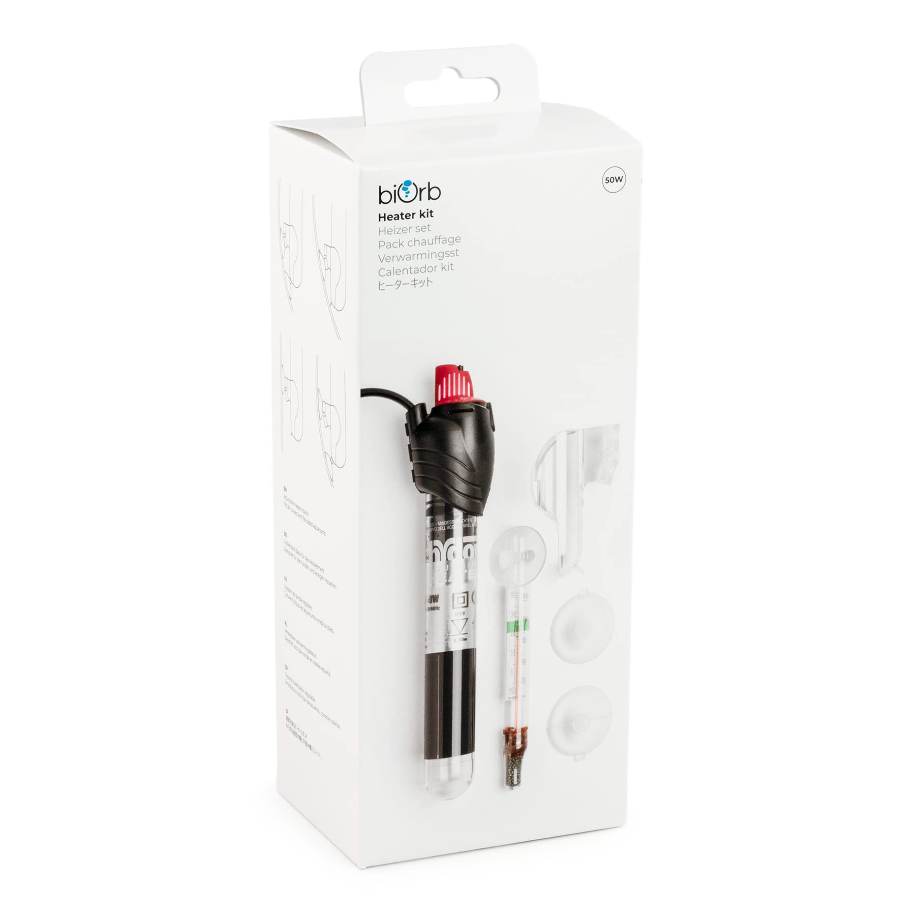 biOrb Aquarium Heater - Pack of 1 | Reliable Submersible Fish Tank Water Heater for Tropical Fish | Perfect for Home & Office Aquariums