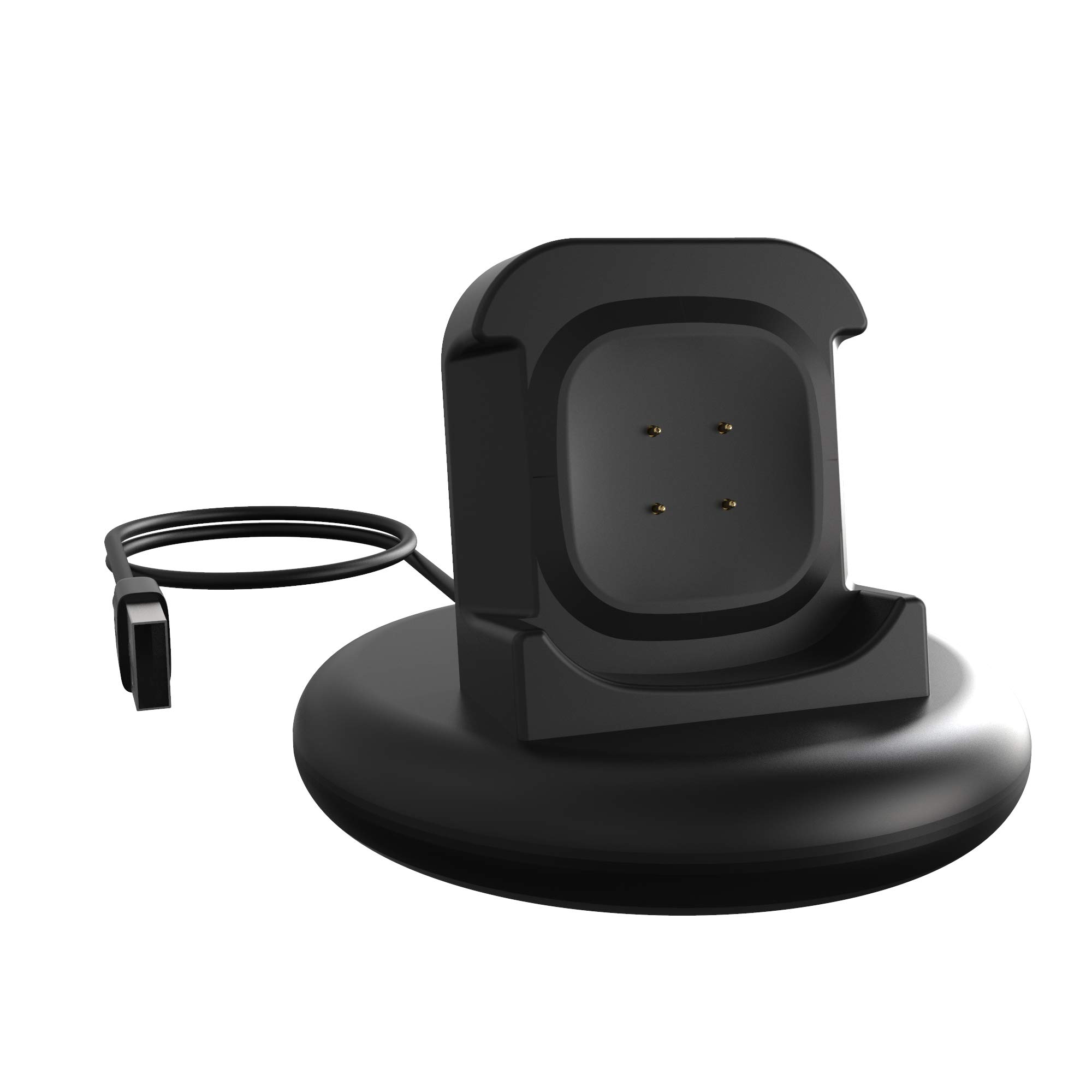 Original Title: Charger Compatible with Fitbit Versa 3 Fitbit Sense Charger Stand Charging Dock for Versa3 Charging Clip Premium Plastic Cable   Optimized Title: Fitbit Versa 3 & Sense Charger Stand - Premium Plastic Charging Dock with Clip | Fast Charging Cable for Versa 3 & Sense | Perfect for Home, Office & Travel Use