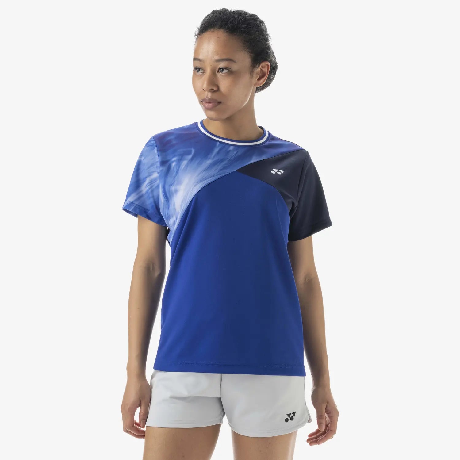 Yonex Women's Tournament Tennis Shirt 20736 - Breathable Quick-Dry Performance Top for Competition & Training (Midnight Navy) - Perfect for Court Matches, Club Play & Casual Wear