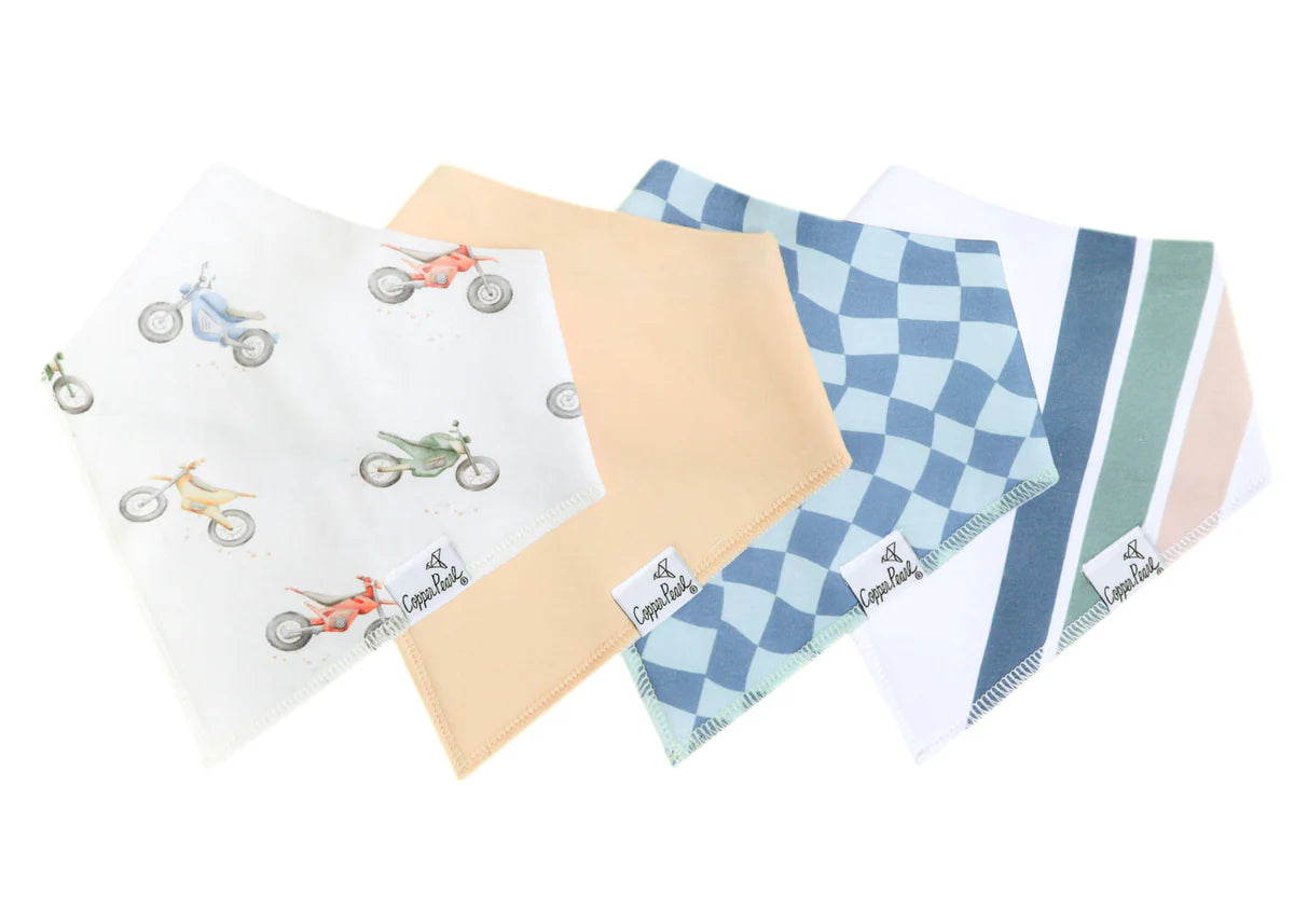 Soft Organic Cotton Baby Bandana Bibs - 3 Pack Drool Bibs for Newborns & Infants - Cute & Absorbent for Feeding, Teething, and Everyday Use