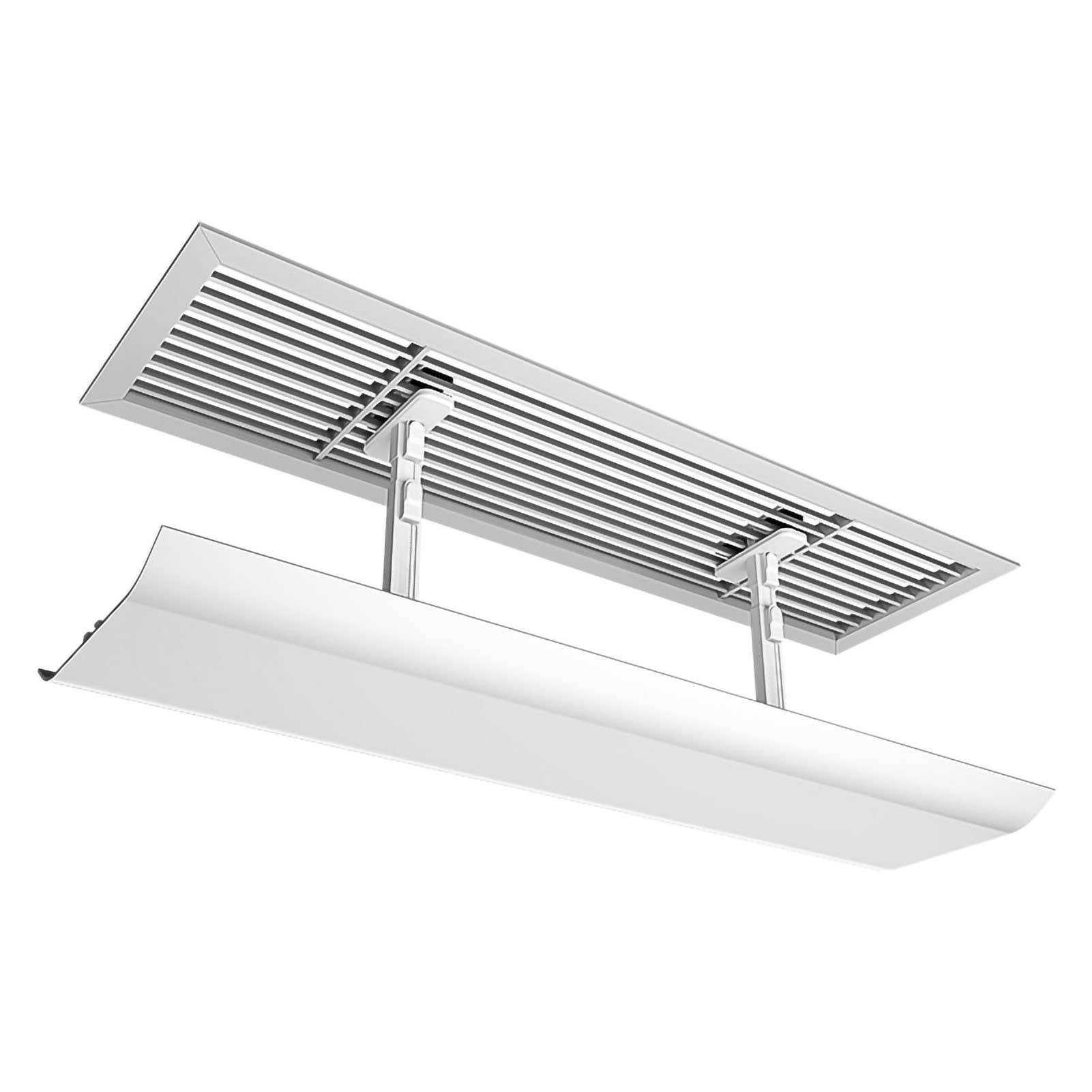 Adjustable Air Conditioner Deflector for Ceiling & Sidewall - Universal AC Vent Deflector for Central Air Systems, Improves Cooling/Heating Airflow Circulation - Perfect for Home, Office & Public Spaces (Easy Angle & Height Adjustment)