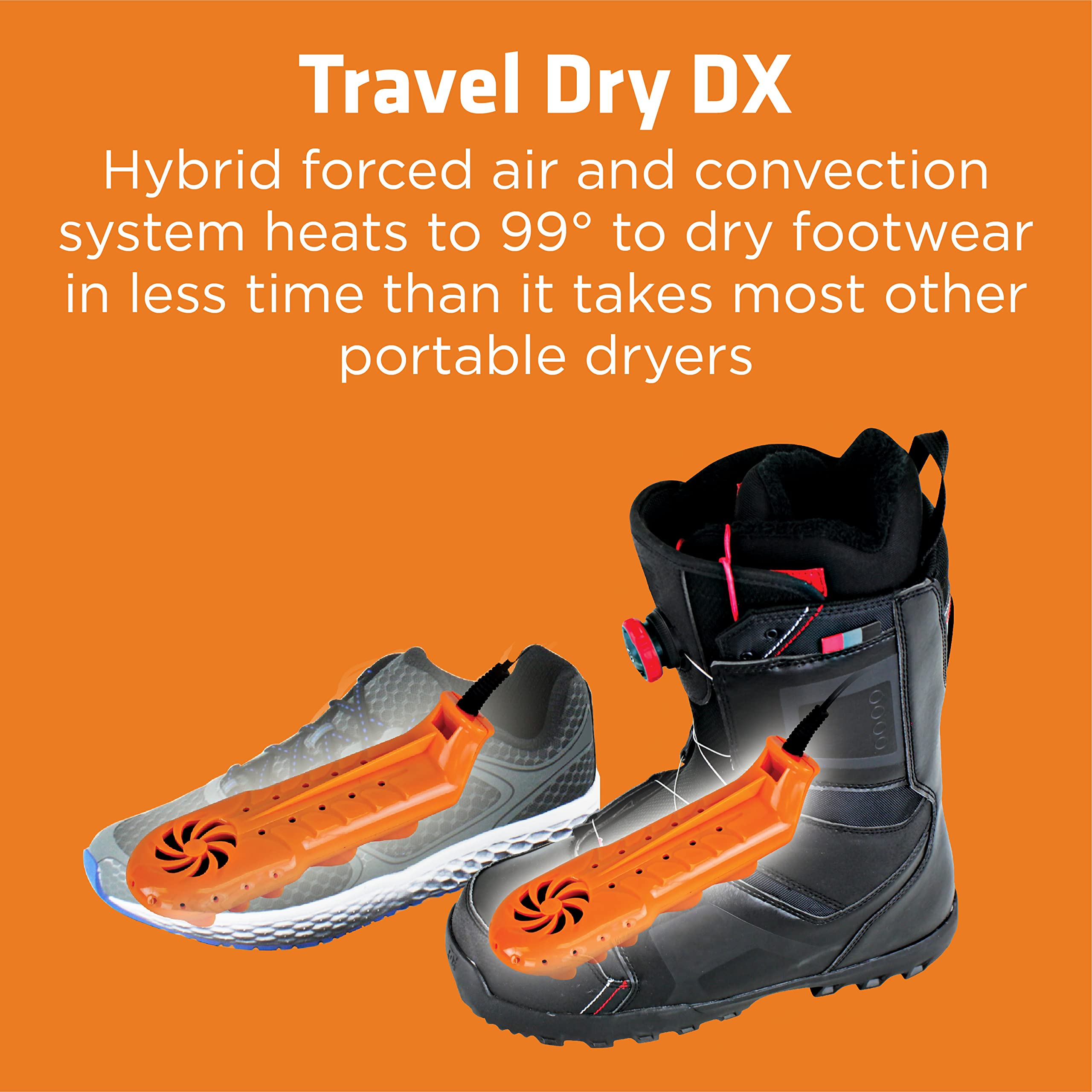 Force Dry DX & Travel Boot Warmer Bundle - Quick Dry Wet & Sweaty Shoes for Hiking, Running & Travel - Perfect for Outdoor Enthusiasts & Athletes