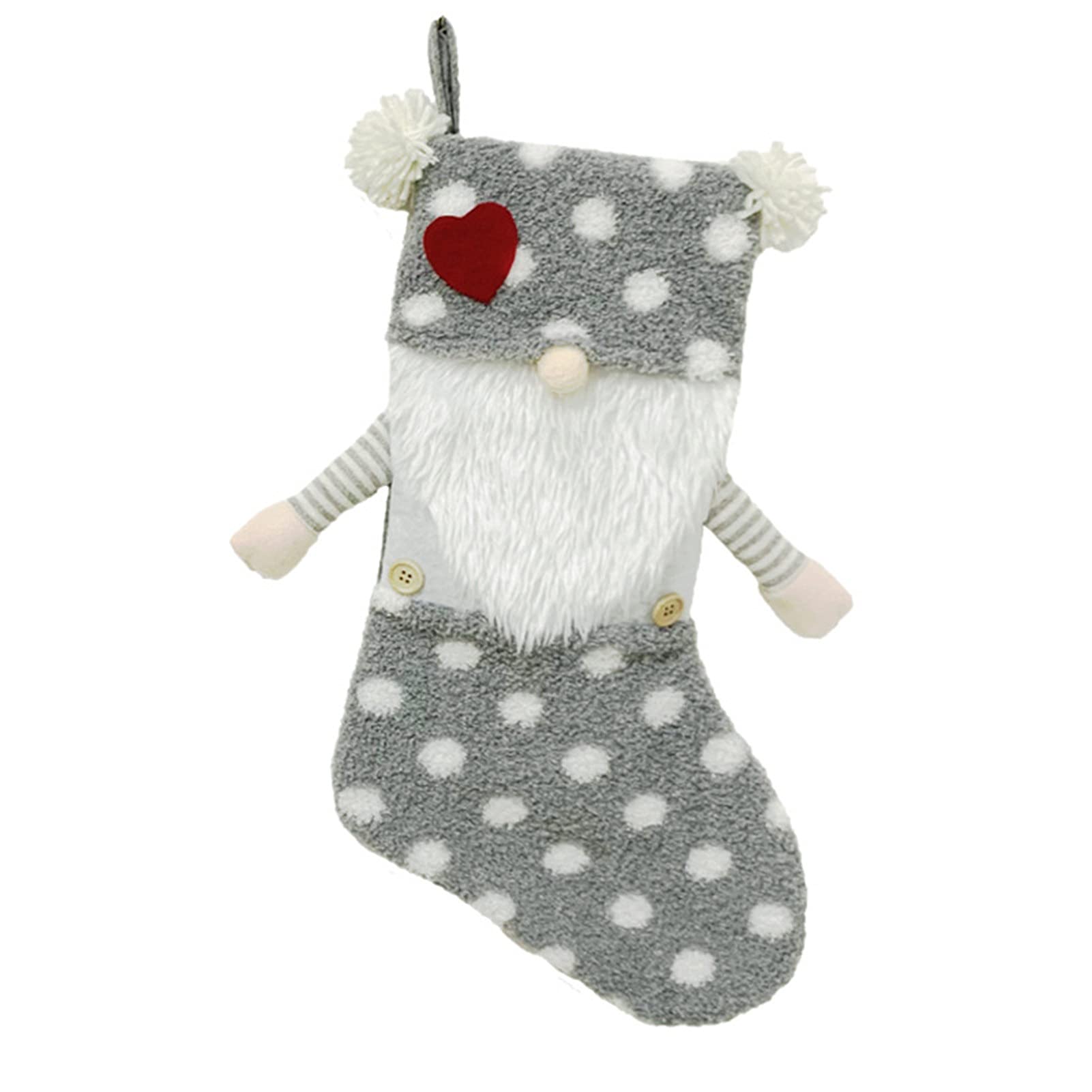 Angel3292 Christmas Stockings - Creative Faceless Doll Design, Premium Textured Fabric Holiday Stockings for Home Decor | Perfect for Fireplace Mantel, Gift Exchange & Festive Holiday Decorations