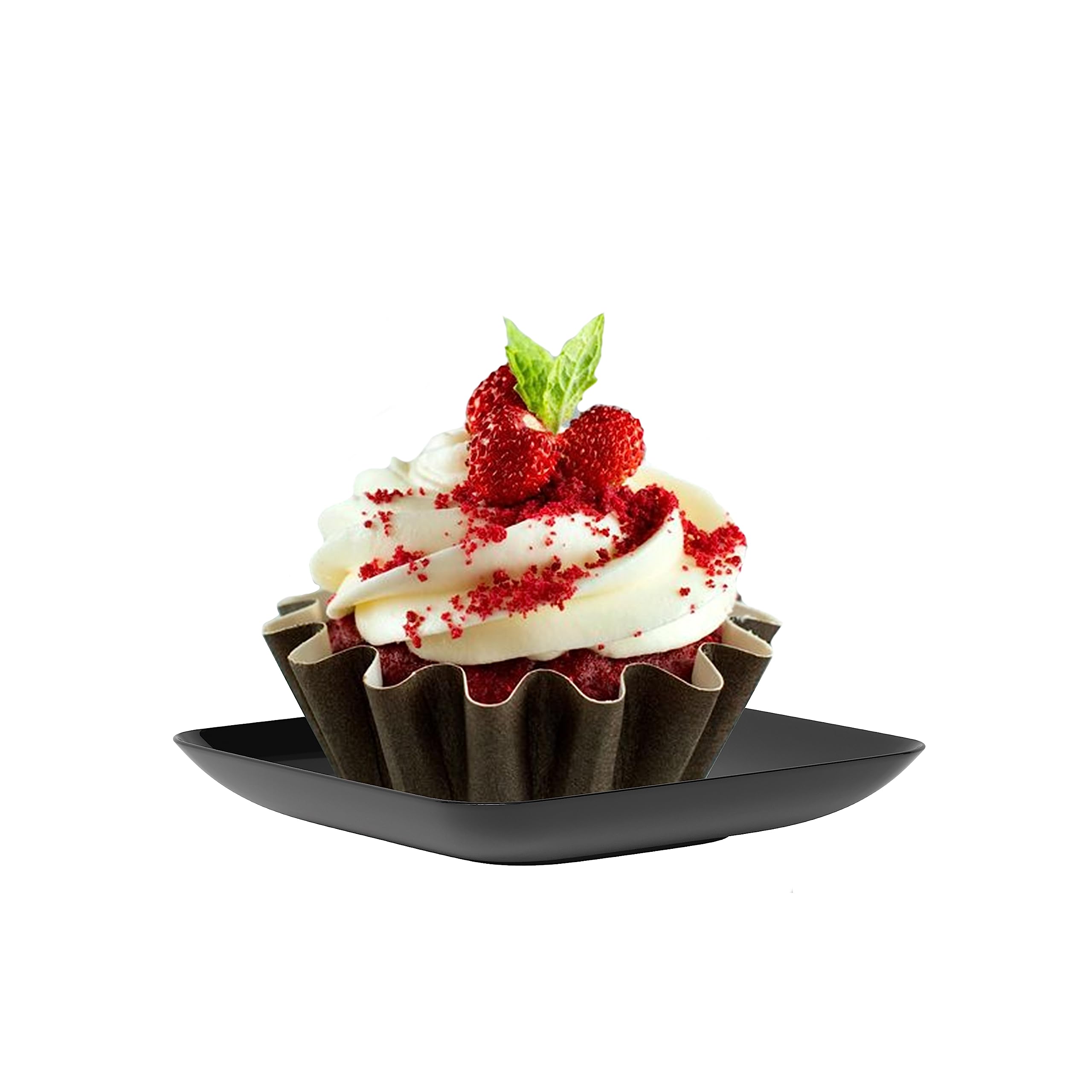 Elegant Mini Disposable Dessert Plates 120-Pack (2.4