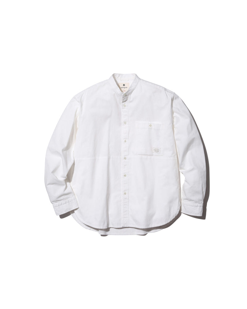 Organic Cotton Poplin Stand Collar Shirt for Men - Breathable & Comfortable Casual Wear for Office, Travel & Everyday Outfits