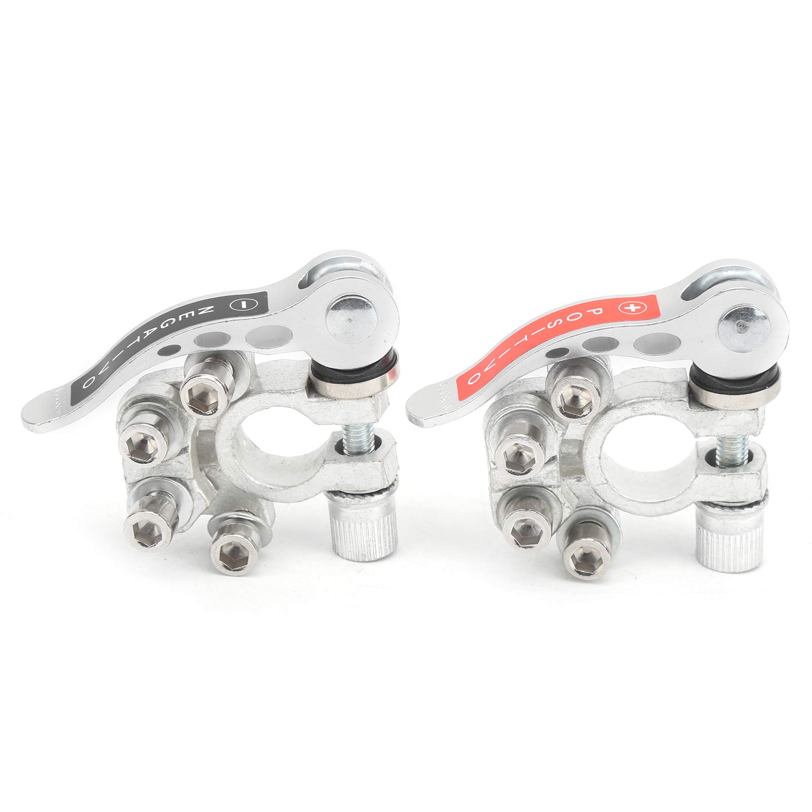 Heavy Duty Battery Terminal Connector Clamp Kit - High Conductivity Copper Alloy Battery Terminals with Disconnect Tool for Car, Truck, RV & Marine Batteries - Perfect for Battery Replacement, Maintenance & Emergency Jump Starts
