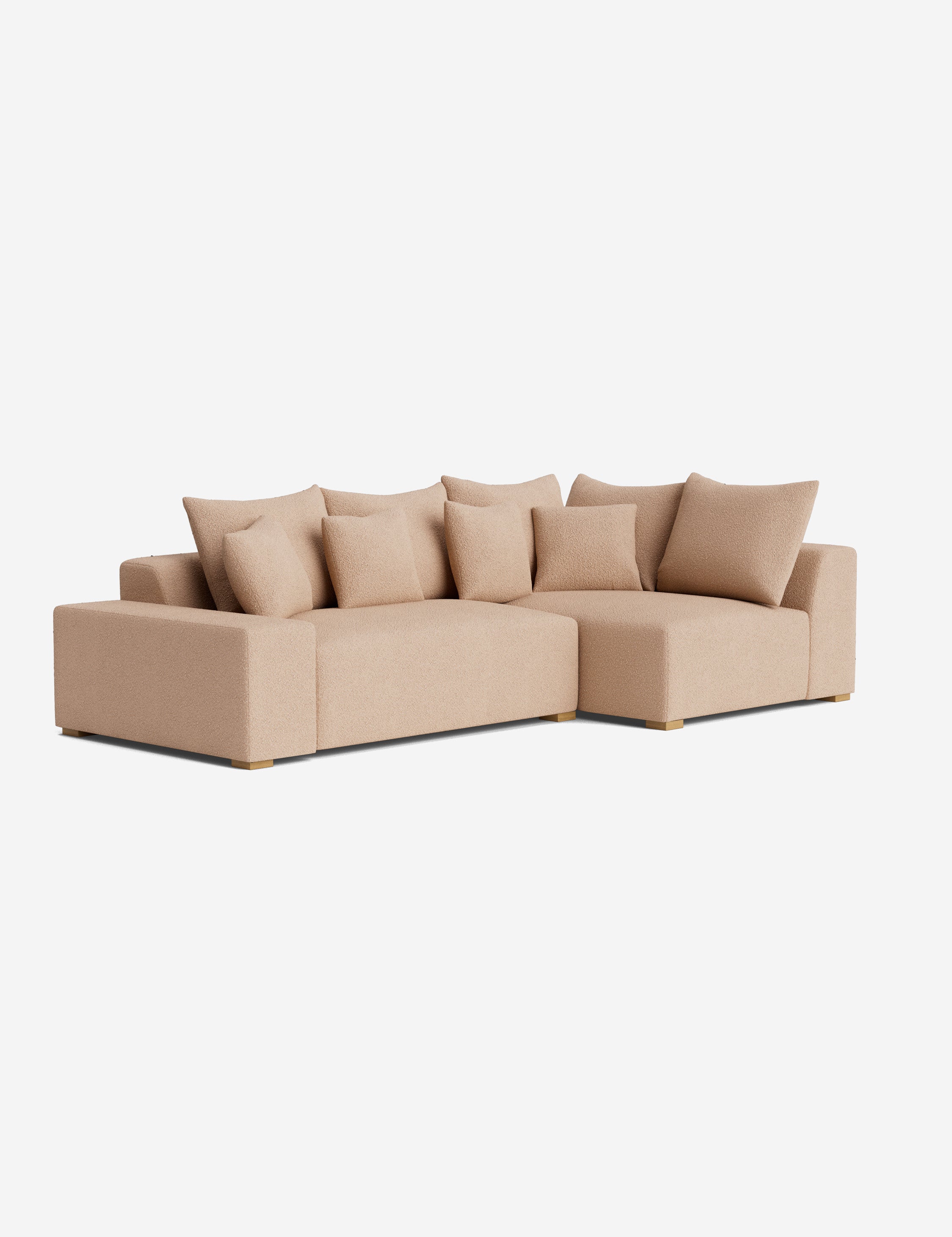 Stylish Clayton Sectional Sofa - Modern L-Shaped Couch for Living Room, Home Theater & Lounge Areas | Comfortable Fabric Upholstery & Spacious Seating