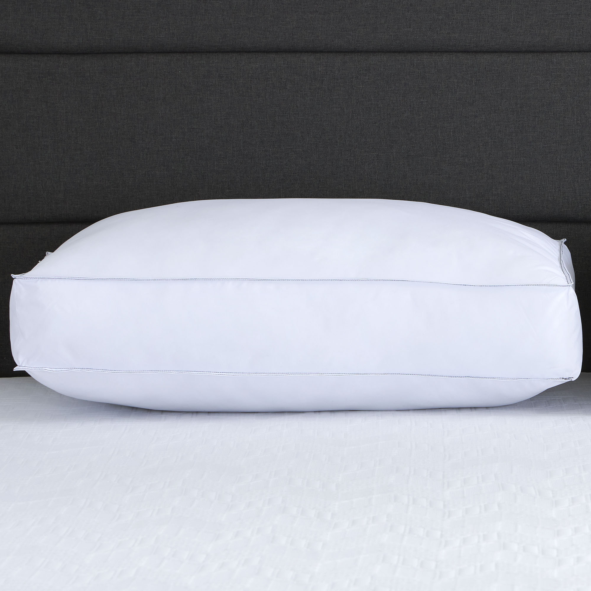Comfort Tech Down Alternative Plush Side Sleeper Pillow - Ultra Soft Hypoallergenic Support for Neck & Shoulder Pain Relief - Perfect for Back, Stomach & Side Sleepers, Travel & Home Use