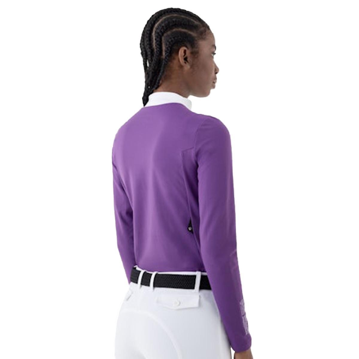 Equiline Women's Caspe Long Sleeve Competition Second Skin Riding Shirt - Breathable Equestrian Show Apparel for Dressage & Jumping