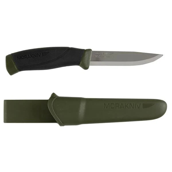 MoraKniv Companion Knife (Small) - High Carbon Steel Outdoor Survival Knife for Camping, Hunting & Bushcraft - Perfect for Hiking, Fishing & Wilderness Adventures