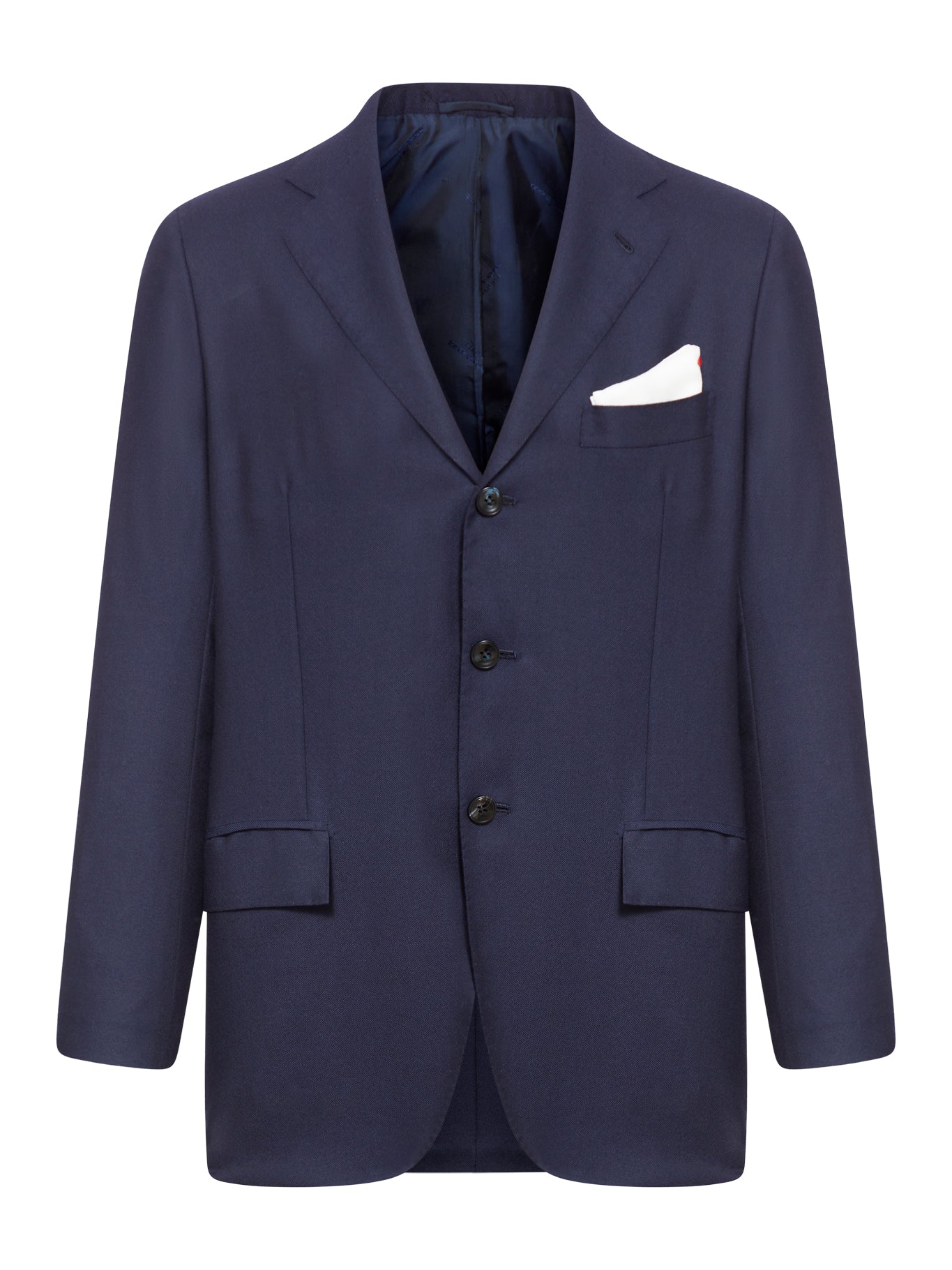 Kiton Men's Blue Cashmere Blazer - Premium Italian Wool Jacket for Business & Formal Occasions | Office Wear, Weddings & Special Events | Style Code UG89K027881001M
