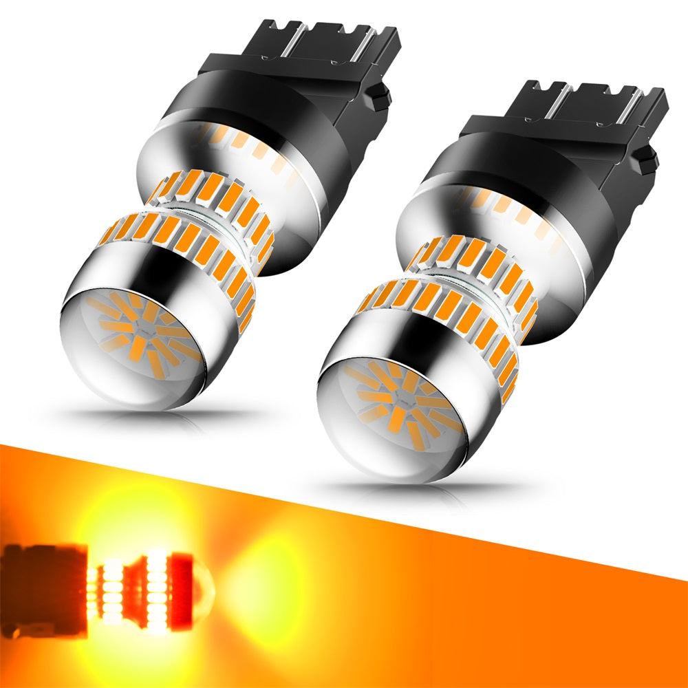 2000-2006 Toyota Tundra Front Side Marker Light Replacement - 3157 LED Bulb Amber Clear Lens - Durable & Bright for Enhanced Visibility - Perfect for Night Driving & Off-Road Adventures