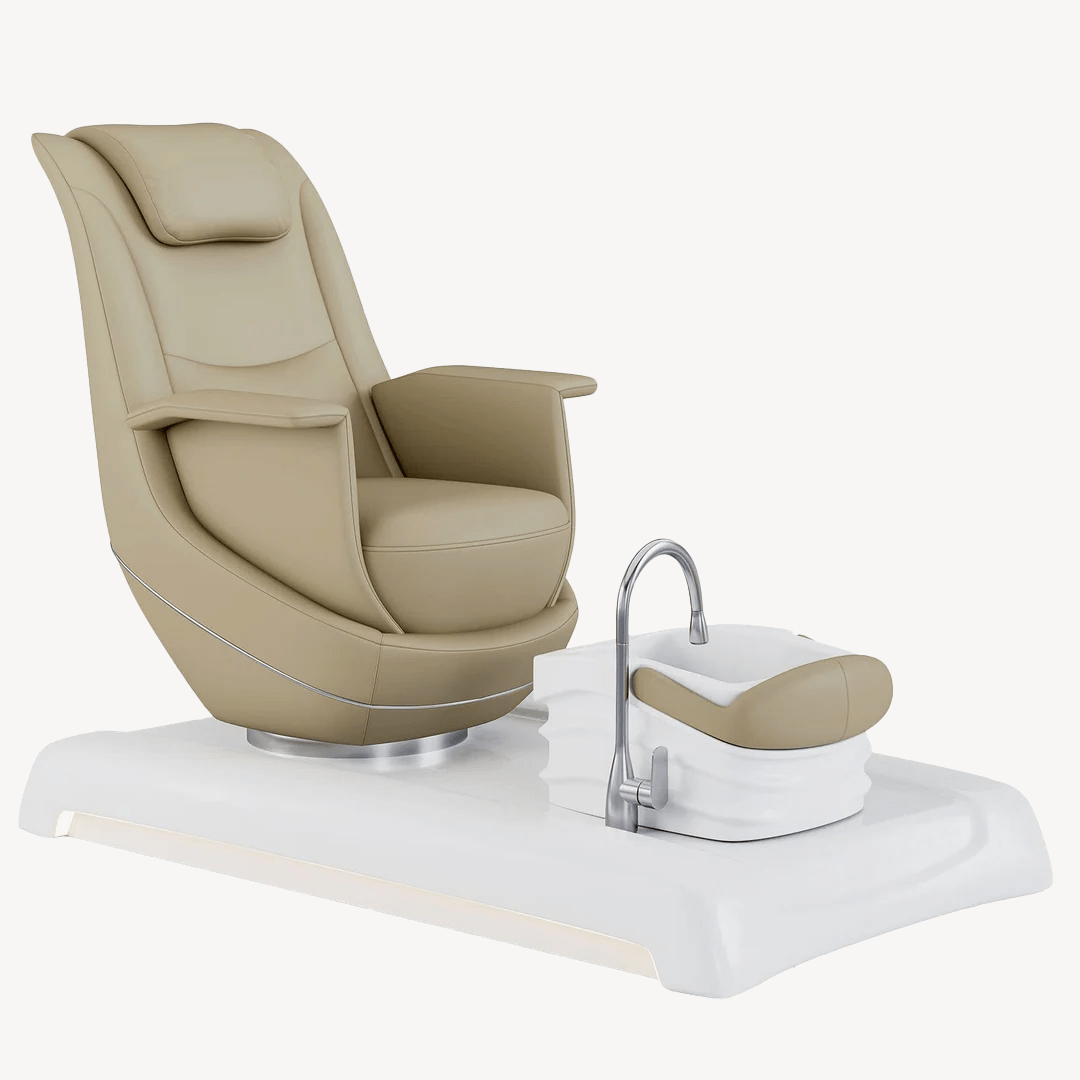 BENORAVO Modern Pedicure Spa Chair - Adjustable Massage Salon Chair for Nail & Foot Care - Perfect for Home Spa, Nail Salons & Beauty Parlors