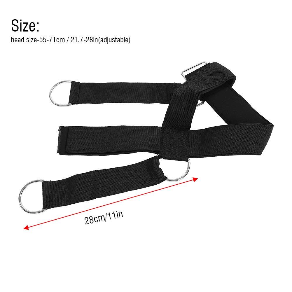 Neck Training Harness for Weight Lifting - Adjustable Nylon Head & Neck Strap for Strength Training, Fitness & Gym Workouts - Perfect for Football, Wrestling & MMA Athletes