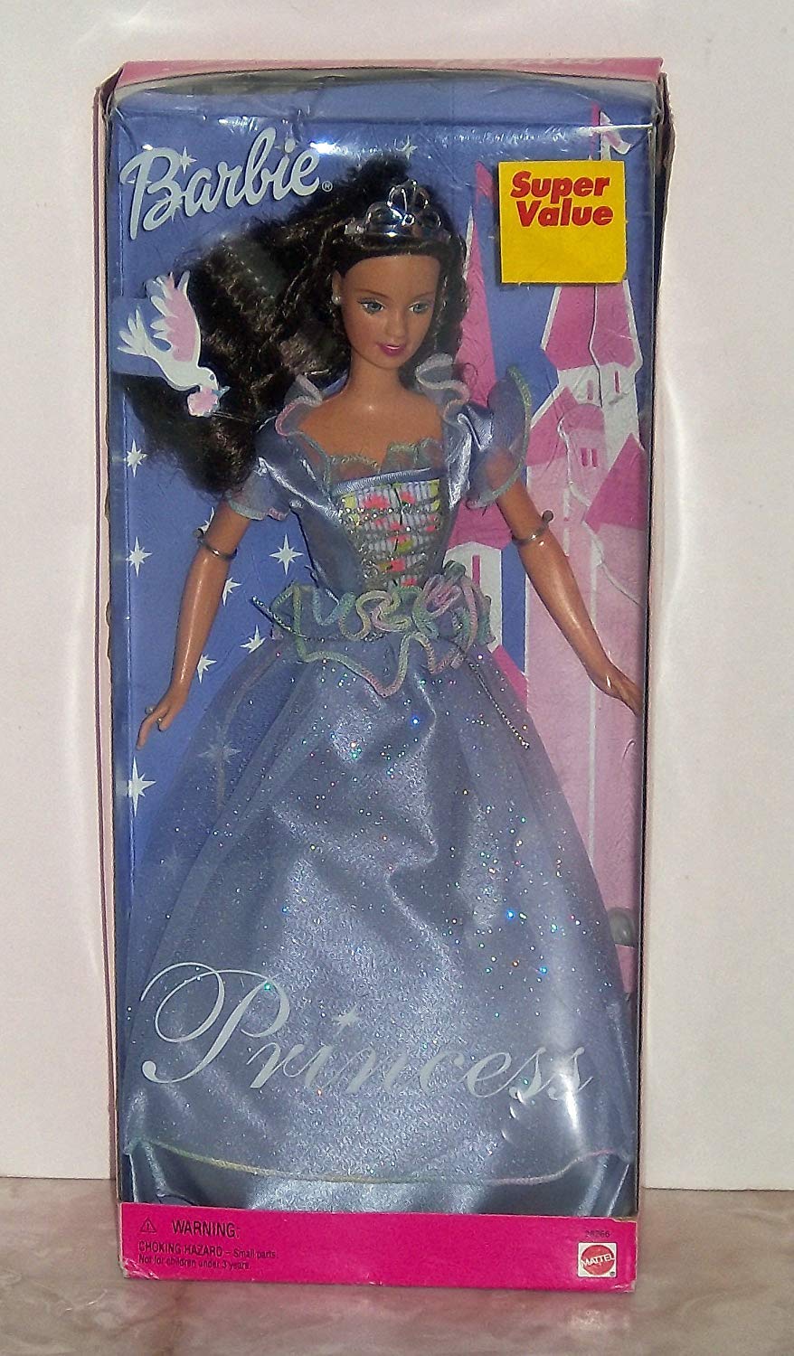 Barbie Princess Doll - Brunette Hair, Collectible 2000 Edition, Perfect for Kids' Birthday Gifts & Disney Princess Themed Parties