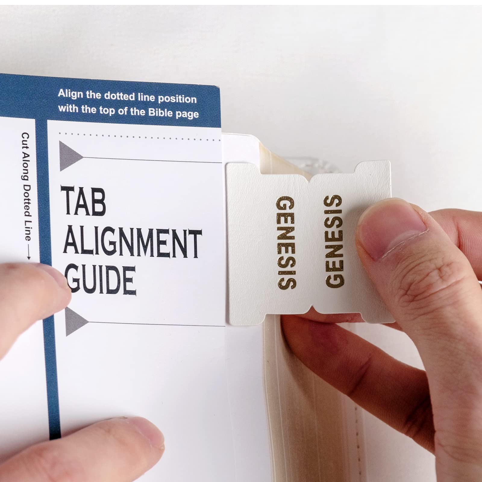 UPAFEXXI Leather Bible Tabs - Gold Foil Lettering for Easy Navigation | Perfect for Church & Study