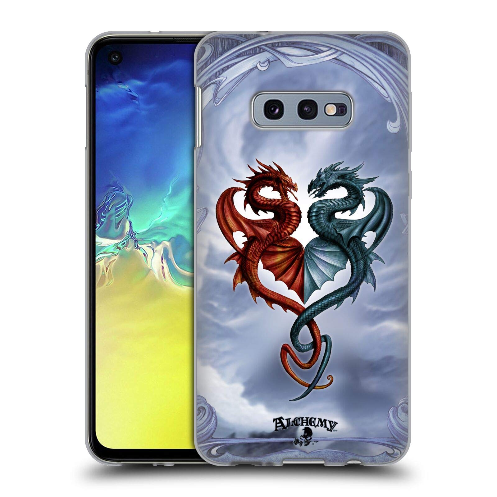 Alchemy Gothic Draconic Tryst Dragon Soft Gel Case for Samsung Galaxy S10e | Officially Licensed by Head Case Designs | Perfect for Gothic Style and Fantasy Enthusiasts