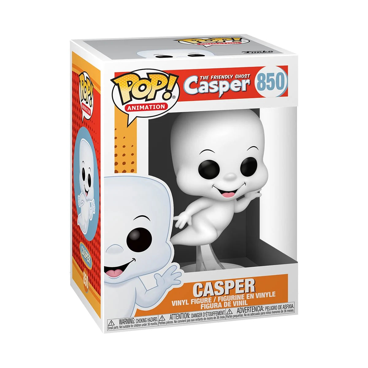 Casper Funko Pop! Vinyl Figure #850 - Ghost Collectible Toy for Halloween Decor & Movie Fans