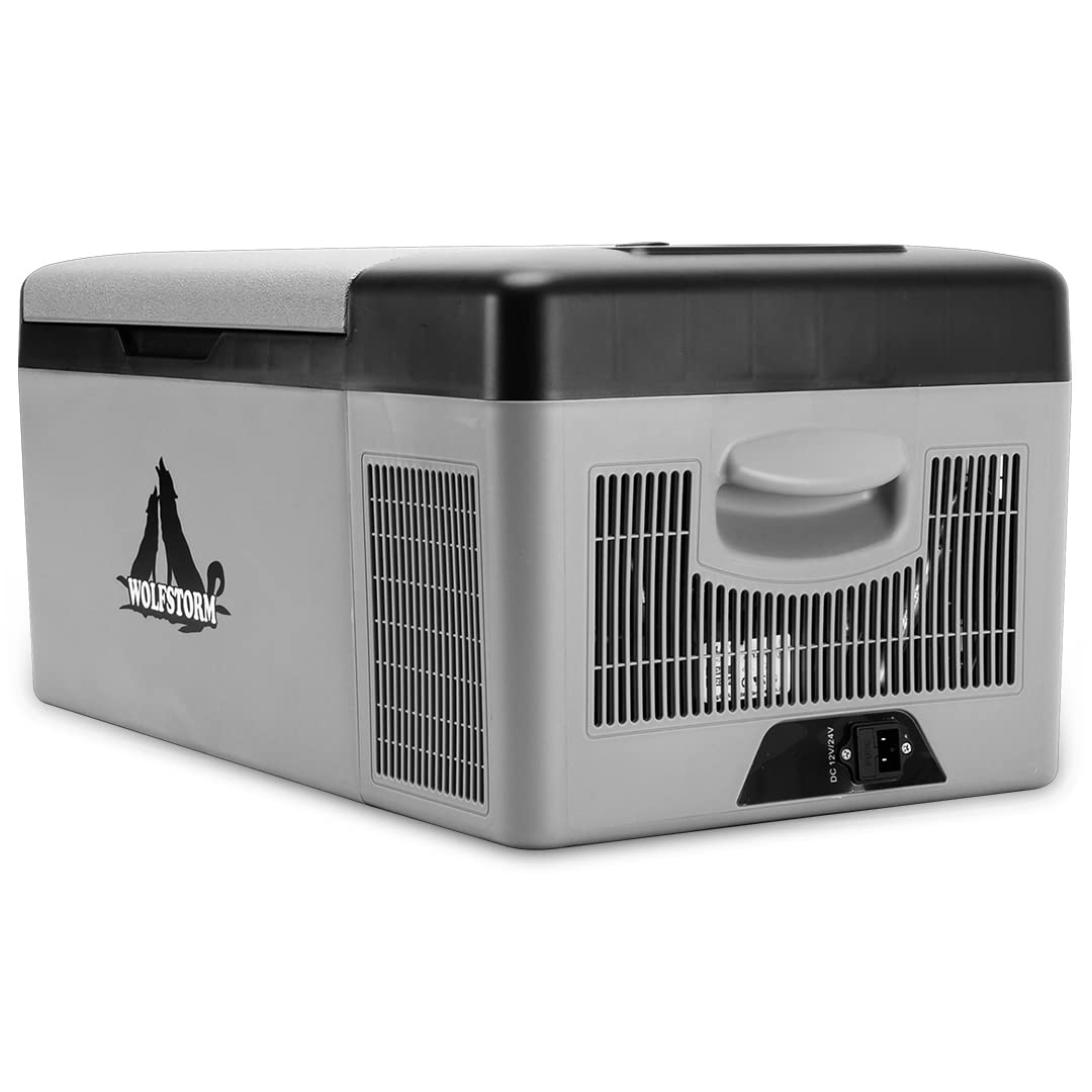 i1Motor 16 Quart Portable Refrigerator - 12V/24V DC Car Fridge for Vehicle, Truck, RV, Boat | Compact Freezer for Travel, Camping, Fishing & Outdoor Adventures | Keep Food & Drinks Cold on Road Trips