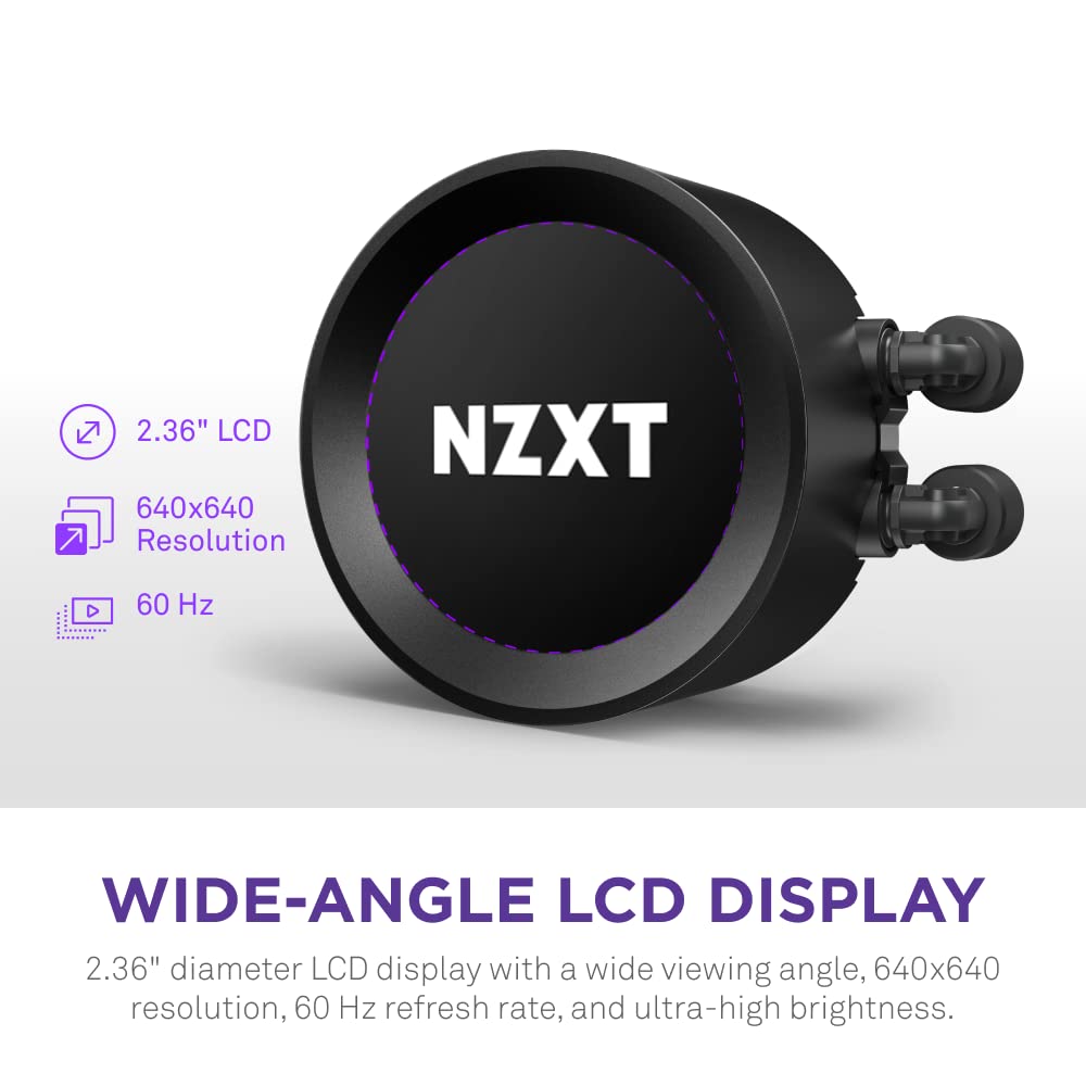 NZXT Kraken Elite 280 RGB AIO Liquid CPU Cooler - 280mm Radiator with 2.36