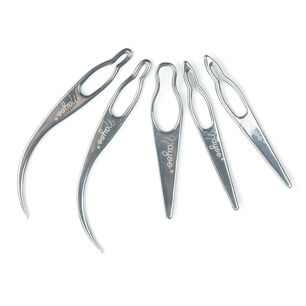 NAYOO 5-in-1 Dreadlock Tool Kit - Interlocking Needle for Starting & Maintaining Locs (5 Piece Set, Silver) | Perfect for Salon Professionals & Home Hair Care