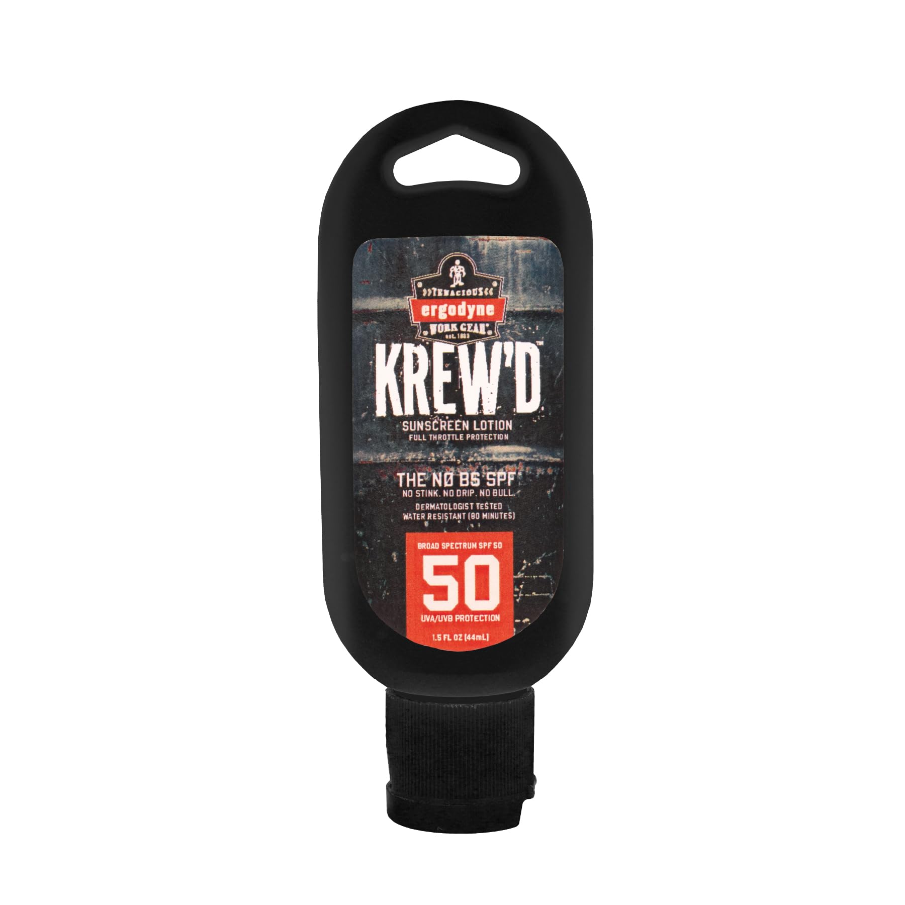 Ergodyne KREW’D 6352 SPF 50 Sunscreen Lotion - Broad Spectrum, Water Resistant, Travel Size 1.5 oz (12-Pack) - Perfect for Outdoor Activities, Beach, Swimming & Daily Sun Protection
