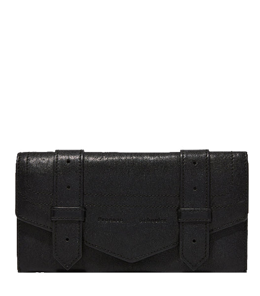 Premium PS1 Continental Flap Wallet (Genuine Leather) - Black | Slim RFID-Blocking Men's Wallet for Business & Travel | Perfect Gift for Dad & Husband
