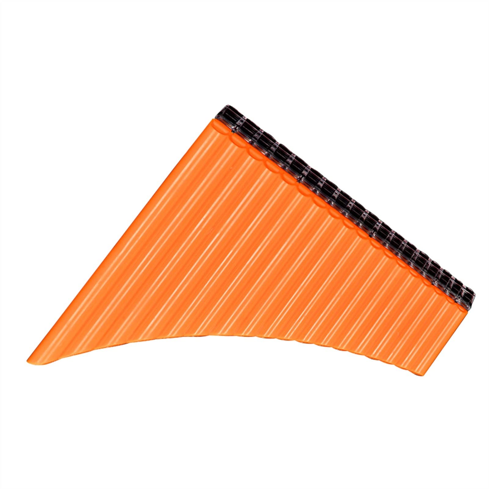 **18 Pipe Pan Flute in C Key - Orange Woodwind Instrument with Mouthpiece for Beginners & Students | Perfect for Music Practice, Performances & Gifts**
