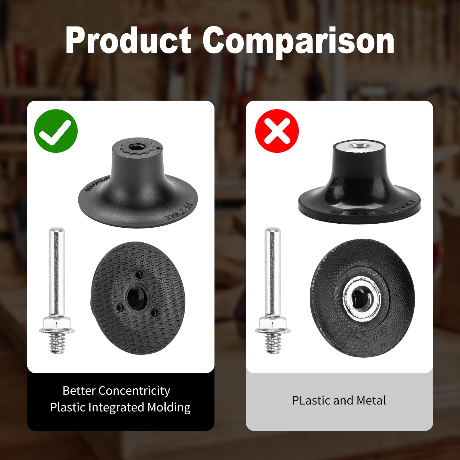 55PCS 2 Inch Sanding Discs with 1/4