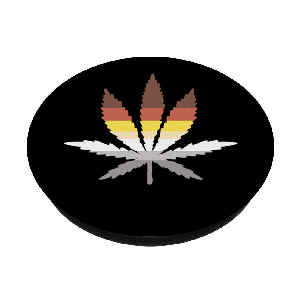 **Rainbow Weed Leaf Cannabis PopSocket - LGBTQIA+ Pride Phone Grip & Stand for iPhone, Samsung, Tablets - Perfect for Festivals, Parades & Daily Use**