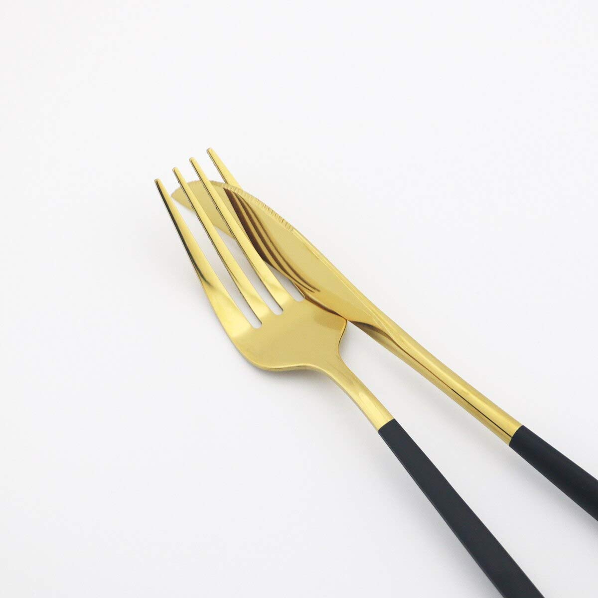 Premium 30-Piece Stainless Steel Silverware Set - Gold Flatware Cutlery with Knives, Forks, Dessert & Coffee Spoons - Elegant Mint Green Tableware for Dining, Parties & Gifts - BY ZZYY