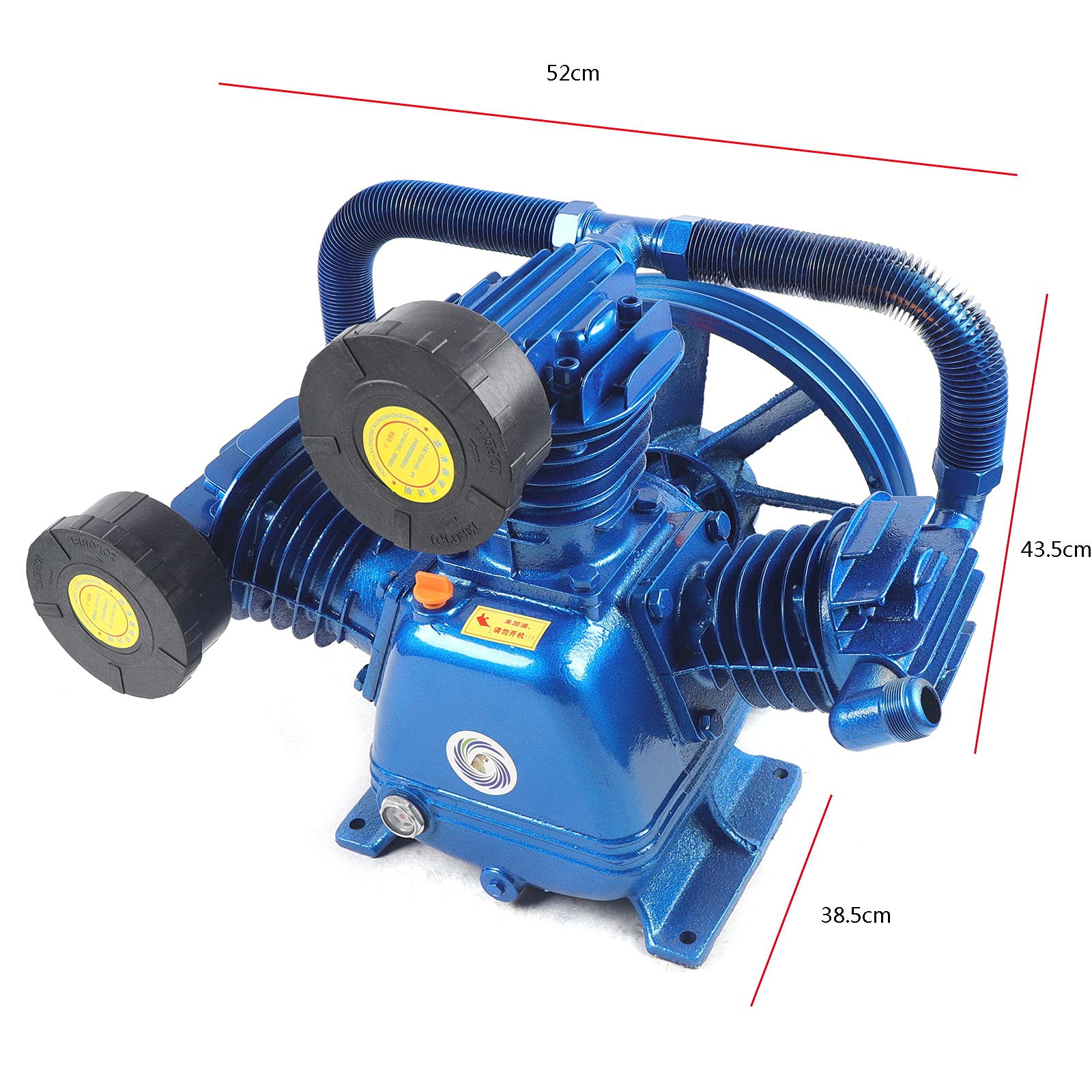 175PSI 10HP High Efficiency Air Compressor Pump Head - Low Energy Consumption, Universal Air Tool Motor with Quiet Operation - Perfect for Automotive Repair, Woodworking, and Industrial Applications