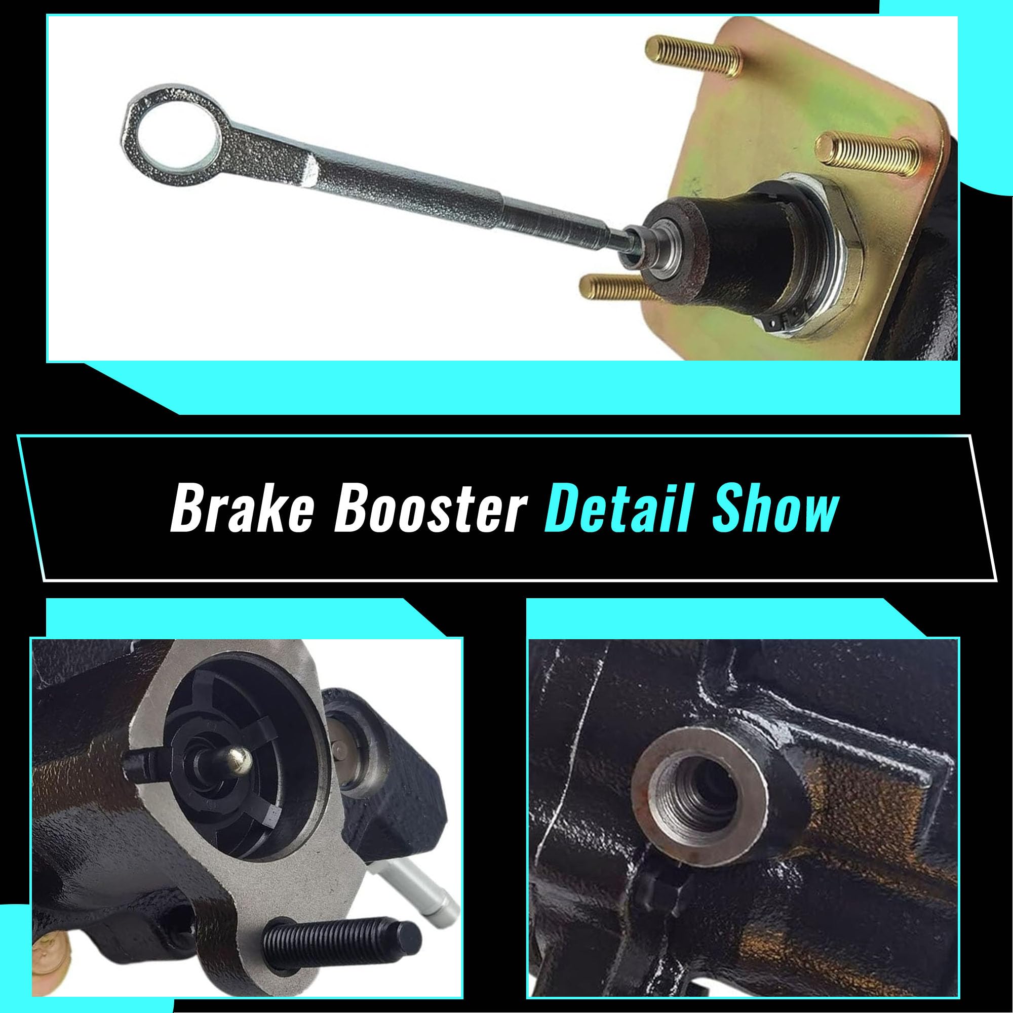 Hydraulic Power Brake Booster Replacement for Chevrolet GMC C1500 C2500 C3500 K1500 K2500 K3500 Pickup Suburban 1997-2000 - Compatible with 52-7358 - Improves Braking Performance for Safer Driving