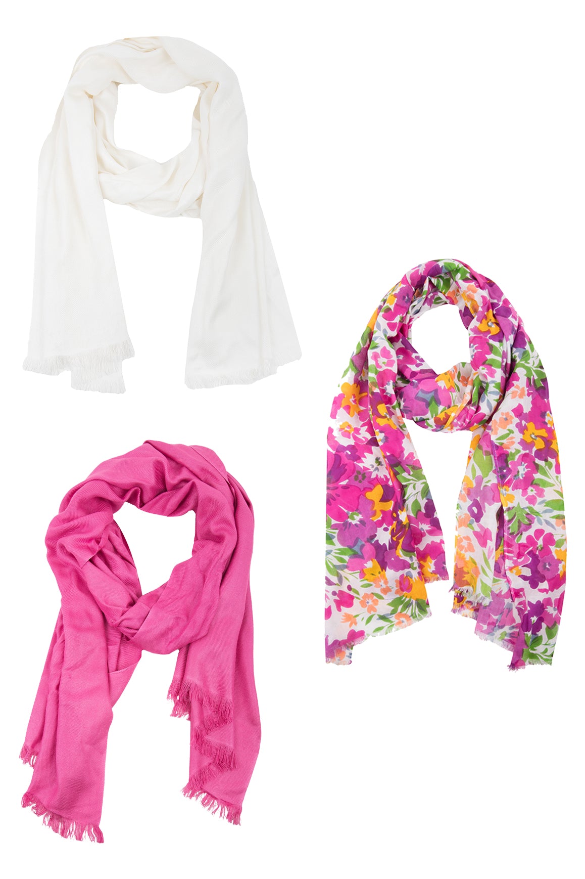 Elegant Floral Garden Scarf Set for Women - Lightweight Fashion Accessory for Spring Outfits, Weddings & Outdoor Events