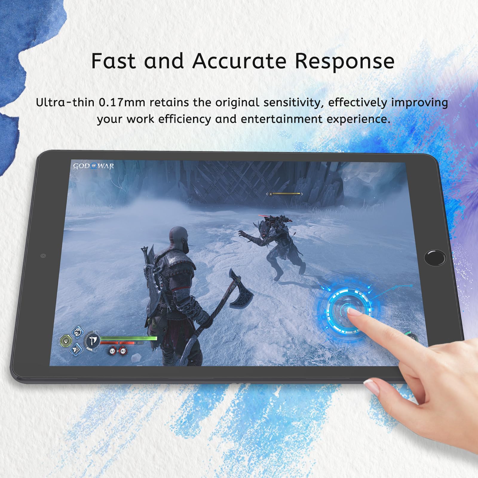 MOBDIK 2 Pack Matte Paperfeel Screen Protector for iPad Air 3 (2019) & iPad Pro 10.5 (2017) - Anti Glare, Fingerprint Resistant, Easy Installation - Perfect for Drawing, Note Taking & Reading Outdoors