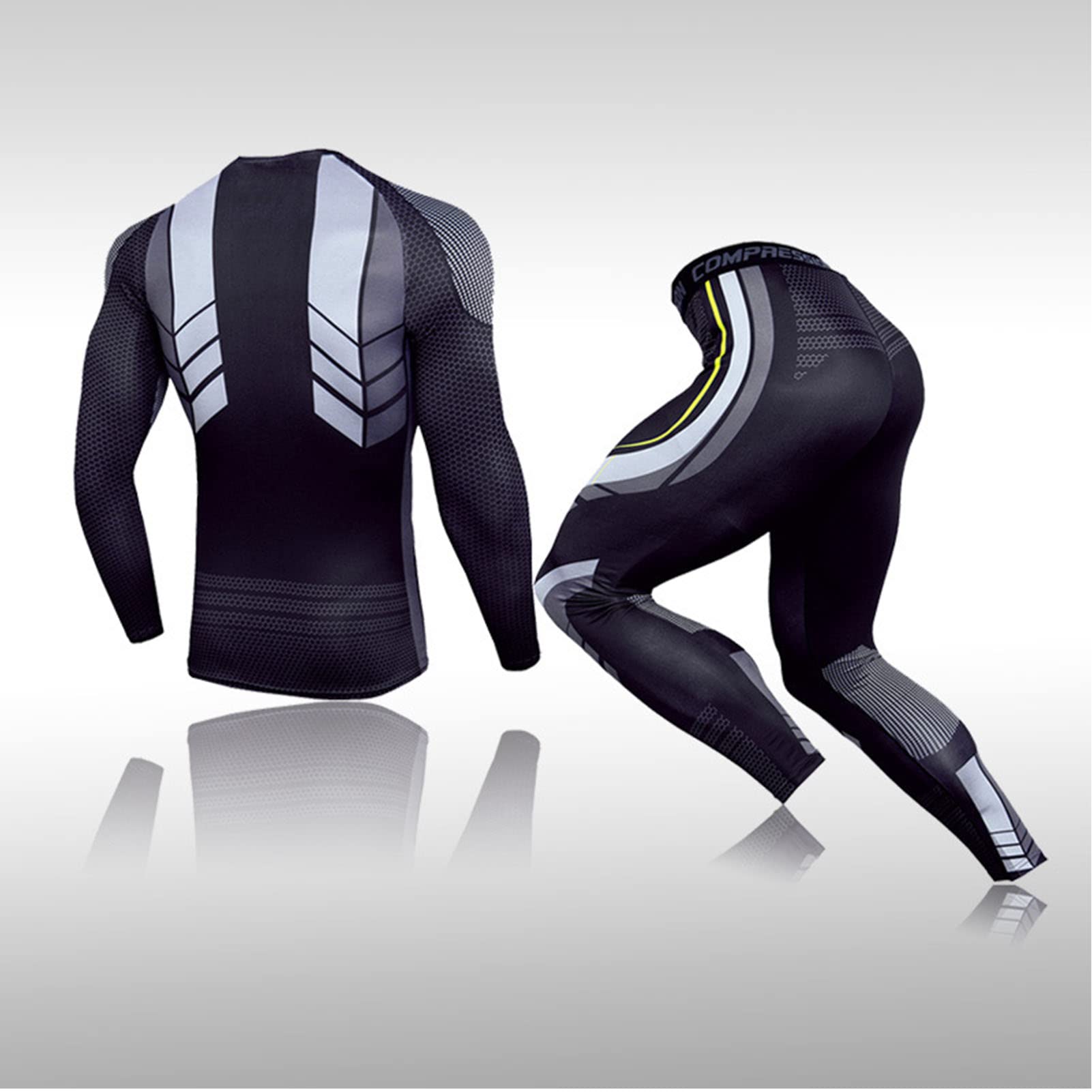 Men's 2-Piece Waterproof Fitness Training Suit - Soft, Breathable Workout Clothes for Gym & Outdoor Exercise | Perfect for Running, Yoga & Active Lifestyle