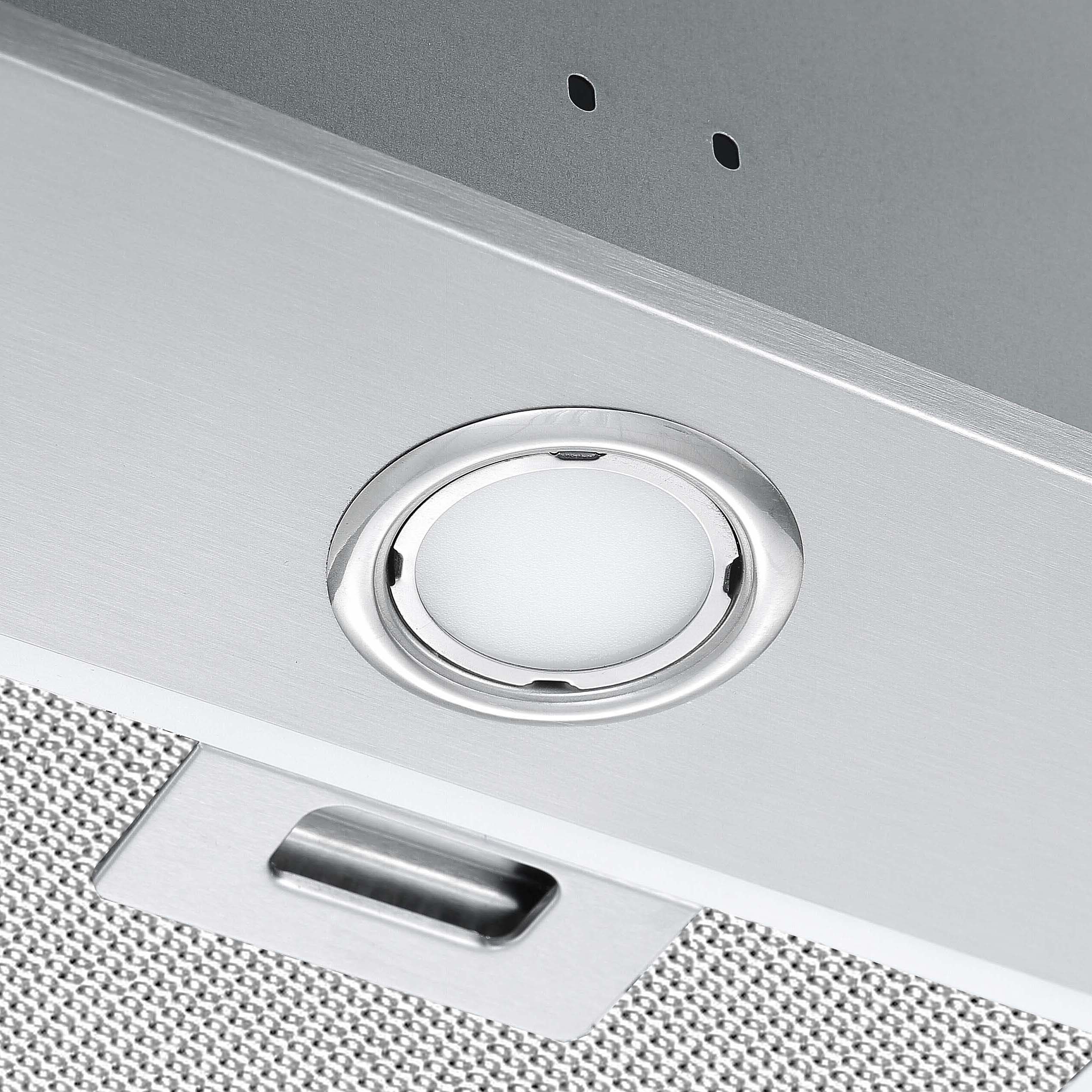 28-inch Built-in BNL430 420 CFM Ducted Range Hood with Night Light - Powerful Kitchen Ventilation for Smoke & Odor Removal - Perfect for Modern Homes & Cooking Enthusiasts