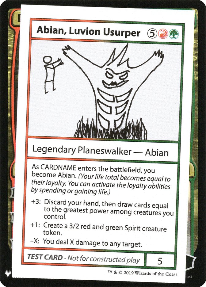 Abian, Luvion Usurper - Mystery Booster Playtest MTG Card | Collectible Magic: The Gathering Game Card for Commander & Casual Play