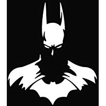 Dark Knight Superhero Vinyl Decal Sticker - White 5.5