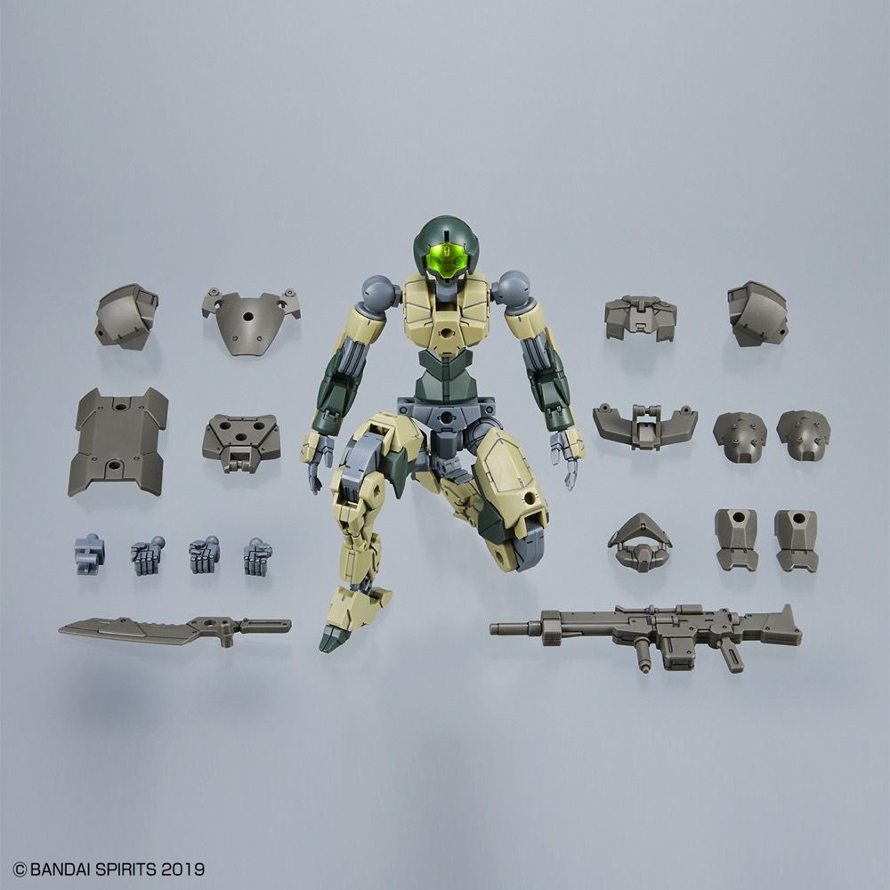 Bandai 30MM EXM-A9a Spinatio (Army Type) Plastic Model Kit - 30 Minutes Missions Customizable Robot for Wargaming & Display