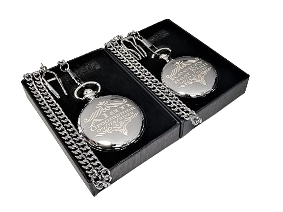 Personalized Vintage Engraved Pocket Watch with Green Dial & Roman Numerals - Includes Chain, Fitted Box & Custom Engraving - Perfect for Gifts, Weddings, and Antique Collectors (Black)