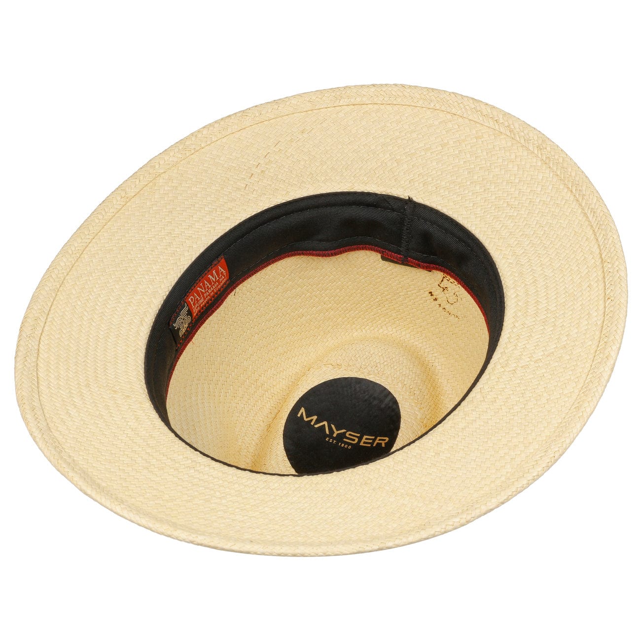 Mayser Gero Panama Hat for Men & Women - Lightweight & Breathable Straw Hat for Summer, Beach, Travel & Outdoor Activities