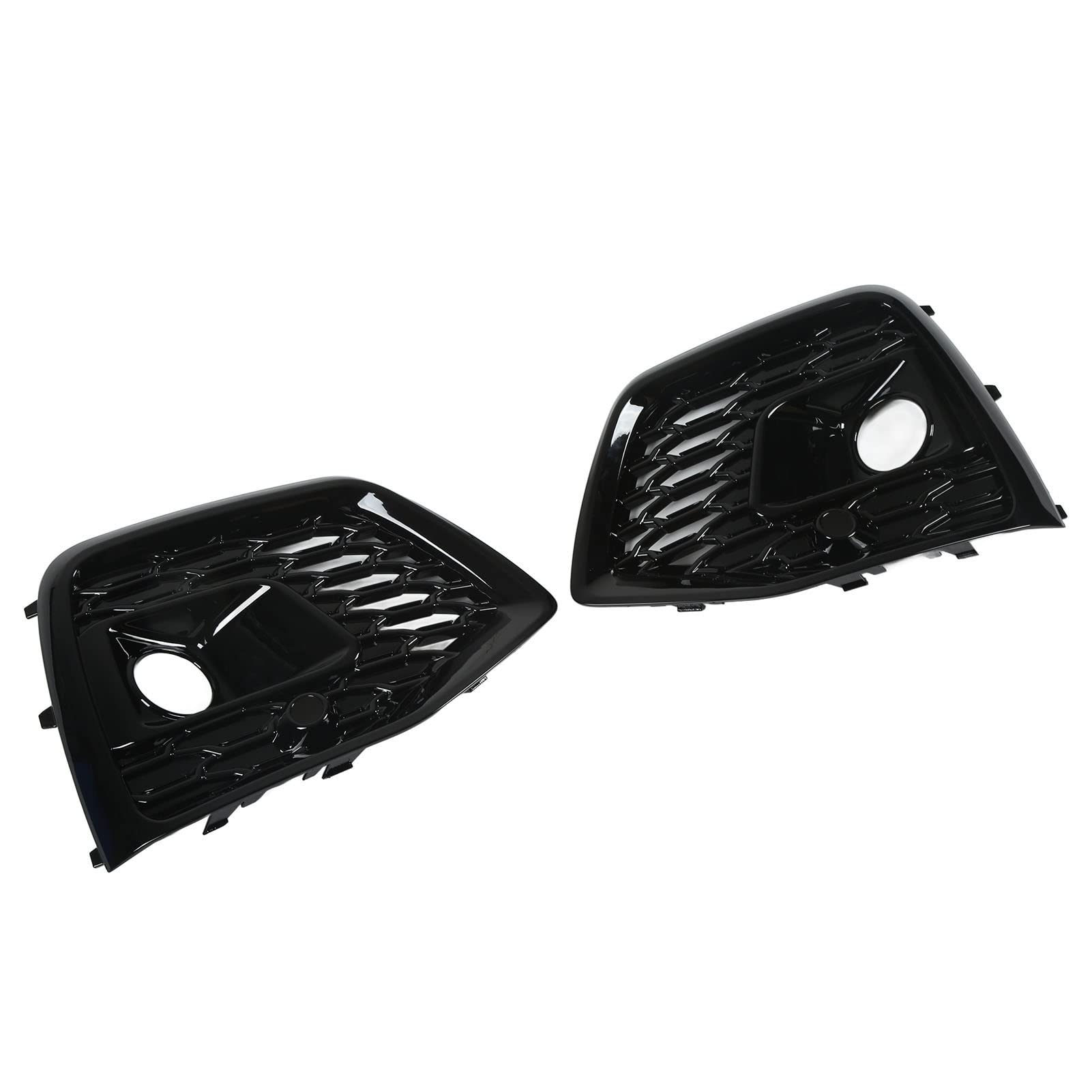 Qinlorgo Fog Lamp Cover Trim - Durable Impact Resistant Anti-Scratch Glossy Black Fog Light Grille Bezel for Car | Perfect for Off-Roading, Night Driving & Vehicle Protection