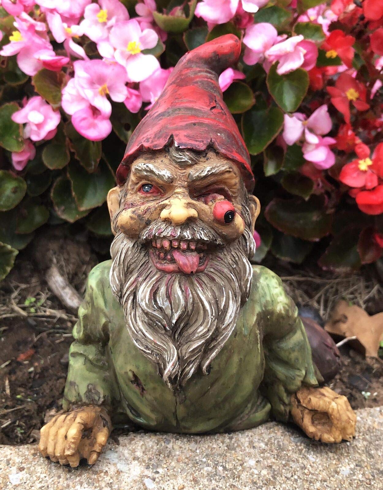 The Walking Dead Severed Body Zombie Gnome Crawling Statue - 7