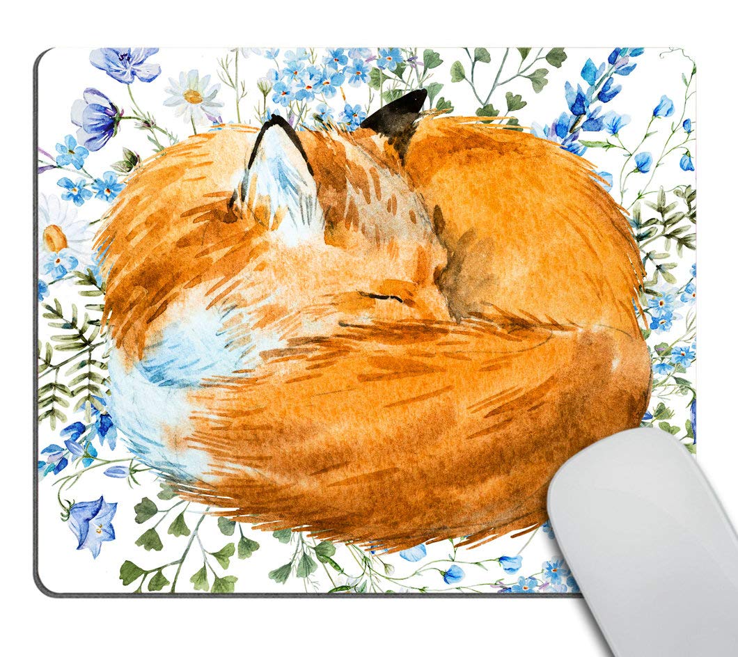 Floral Blue Flowers Cute Mouse Pad - Non-Slip Desk Accessories for Office & Gaming, Perfect for Computer Workstations and Home Office Decor