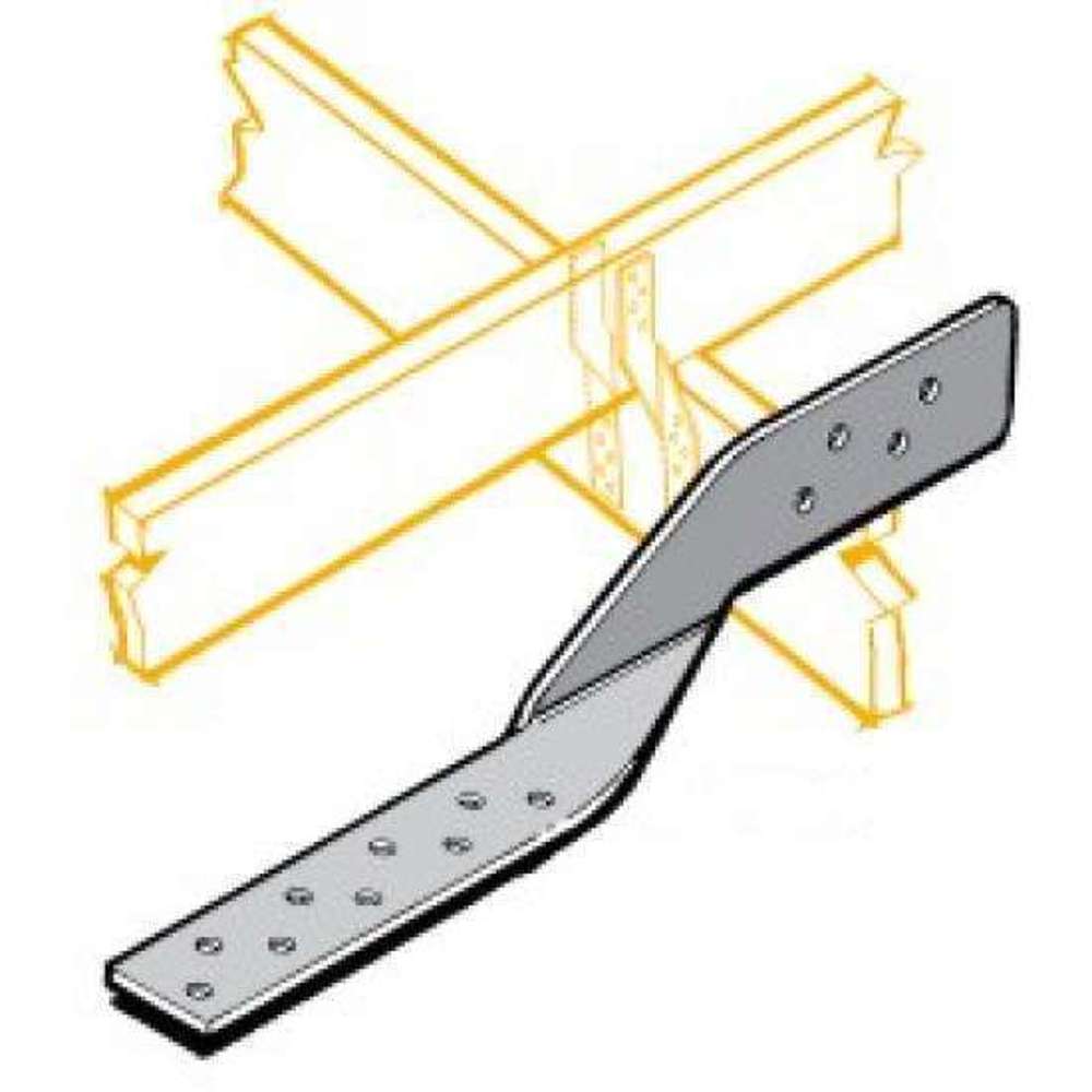 200mm Right Hand Ceiling Tie - Heavy Duty Hanging Hook for Home, Office & Garage Organization